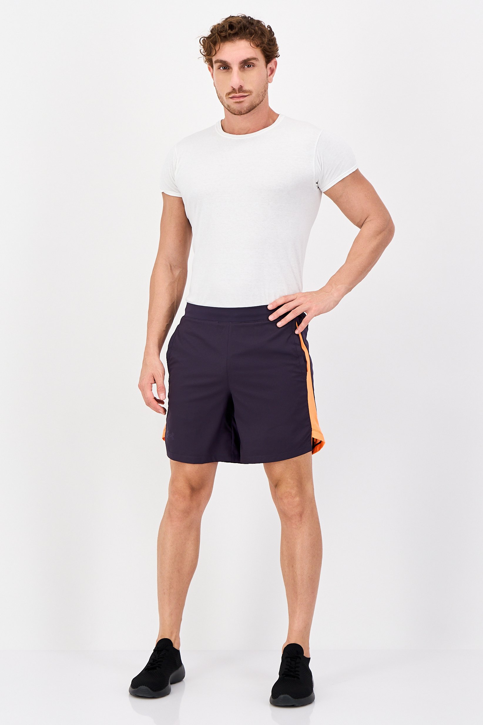 Men Sportswear Fit Training Shorts, Purple