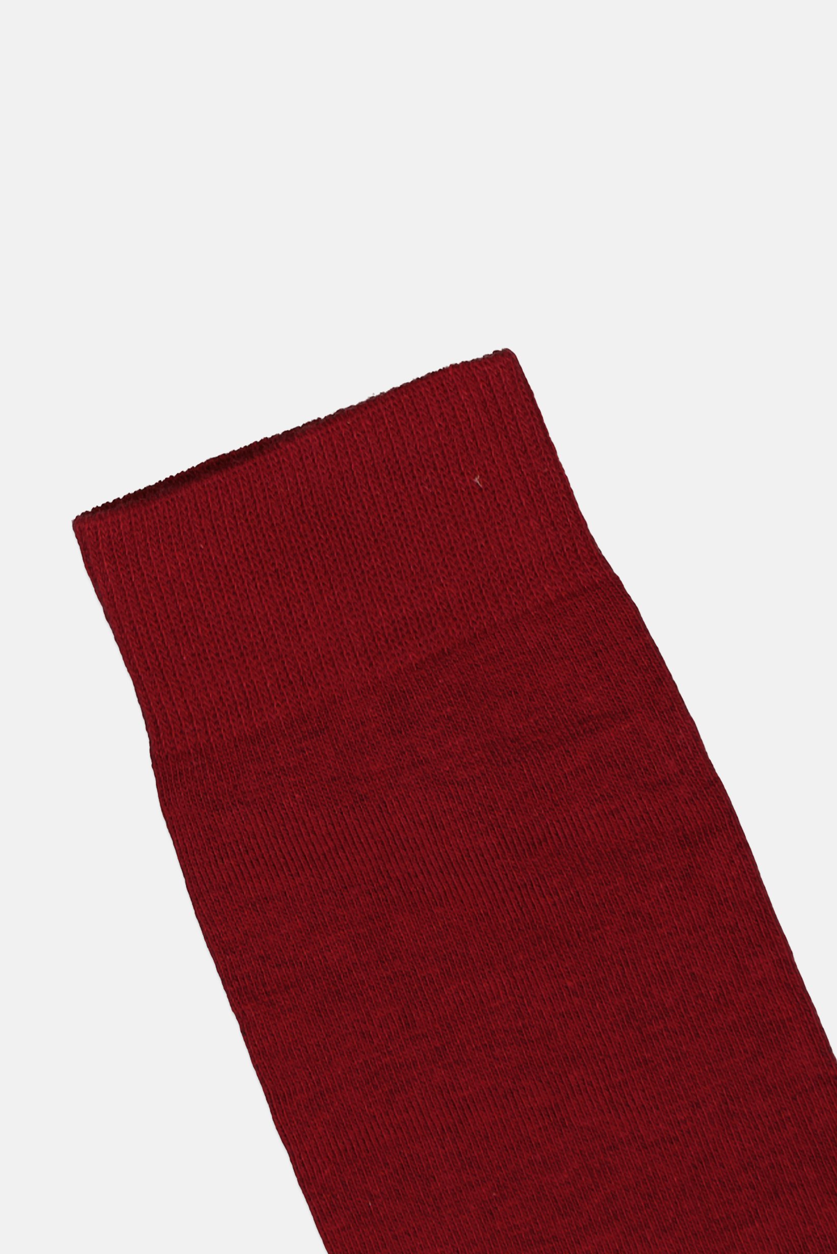 Men 1 Pair Solid Crew Sock, Maroon