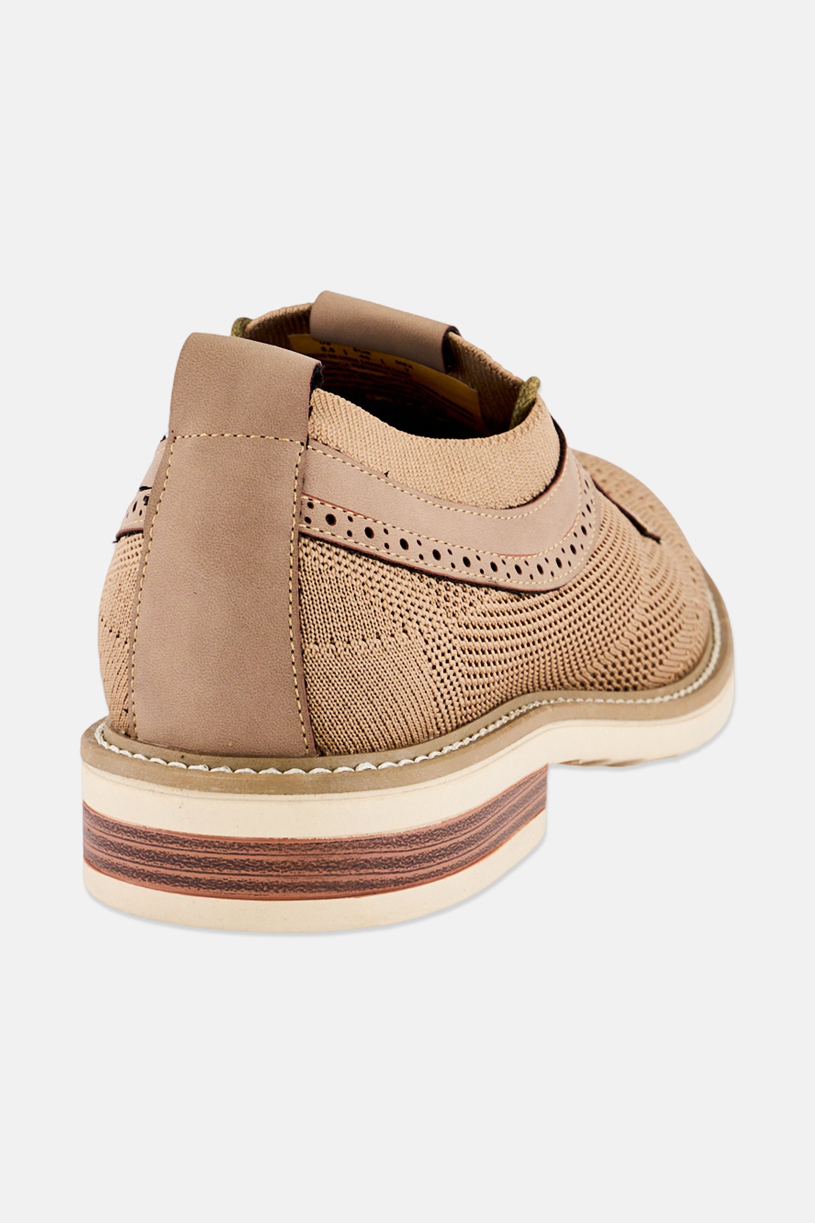 Men Klay Knit Lace Up Casual Shoes, Tan