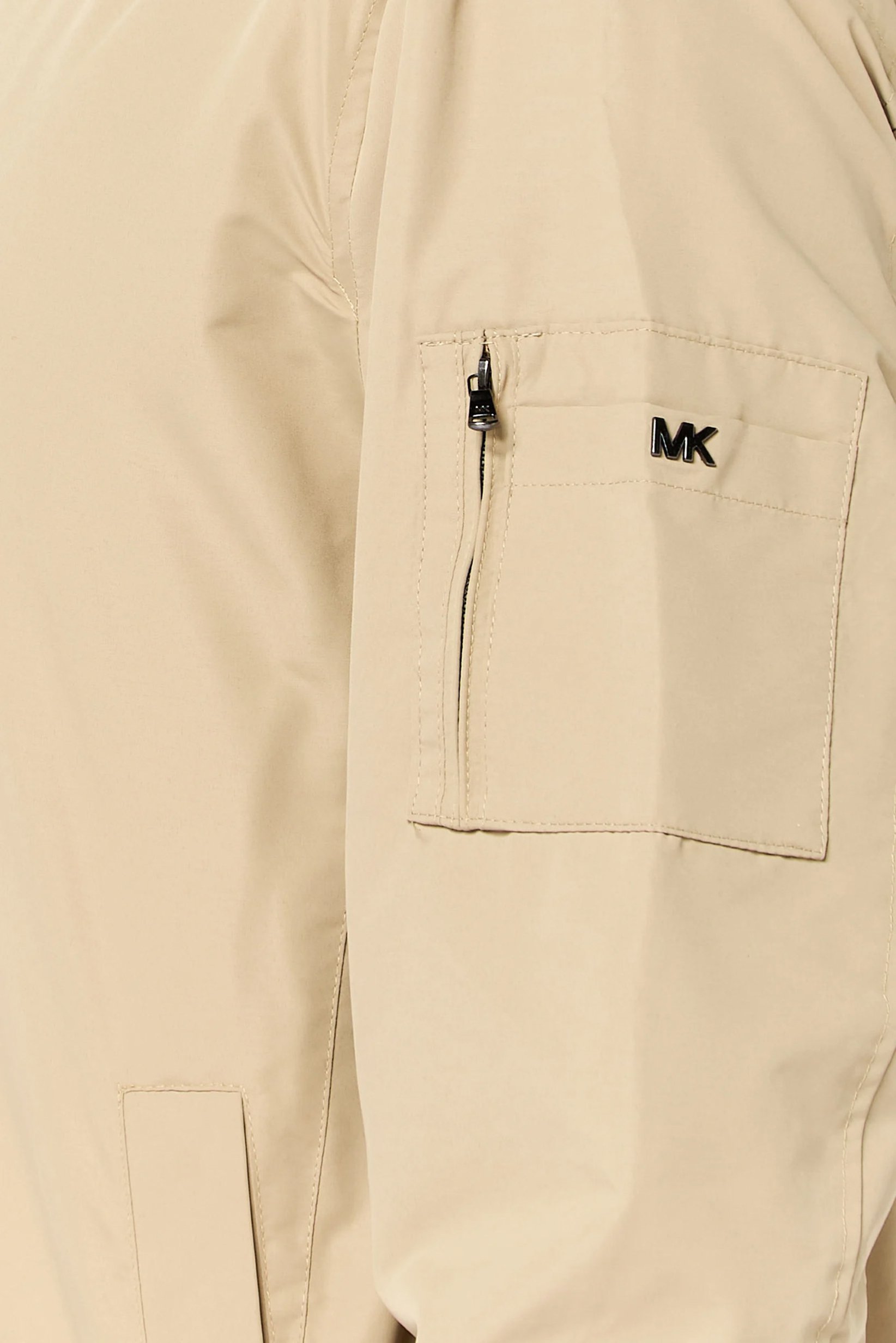 Men Plain Bomber Jacket, Khaki