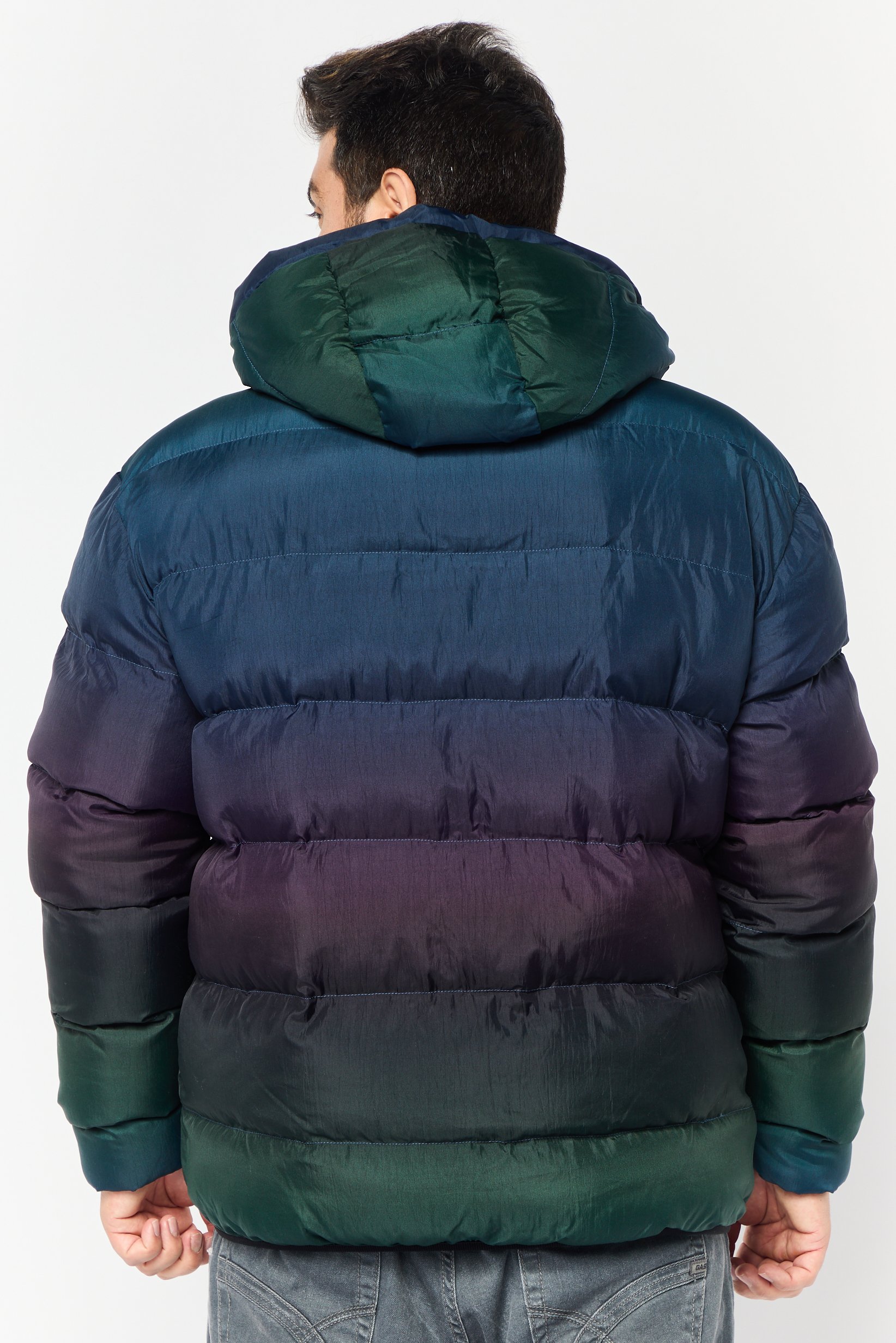 Emporio Armani Men Quilted Puffer Jacket Vest, Multicolor