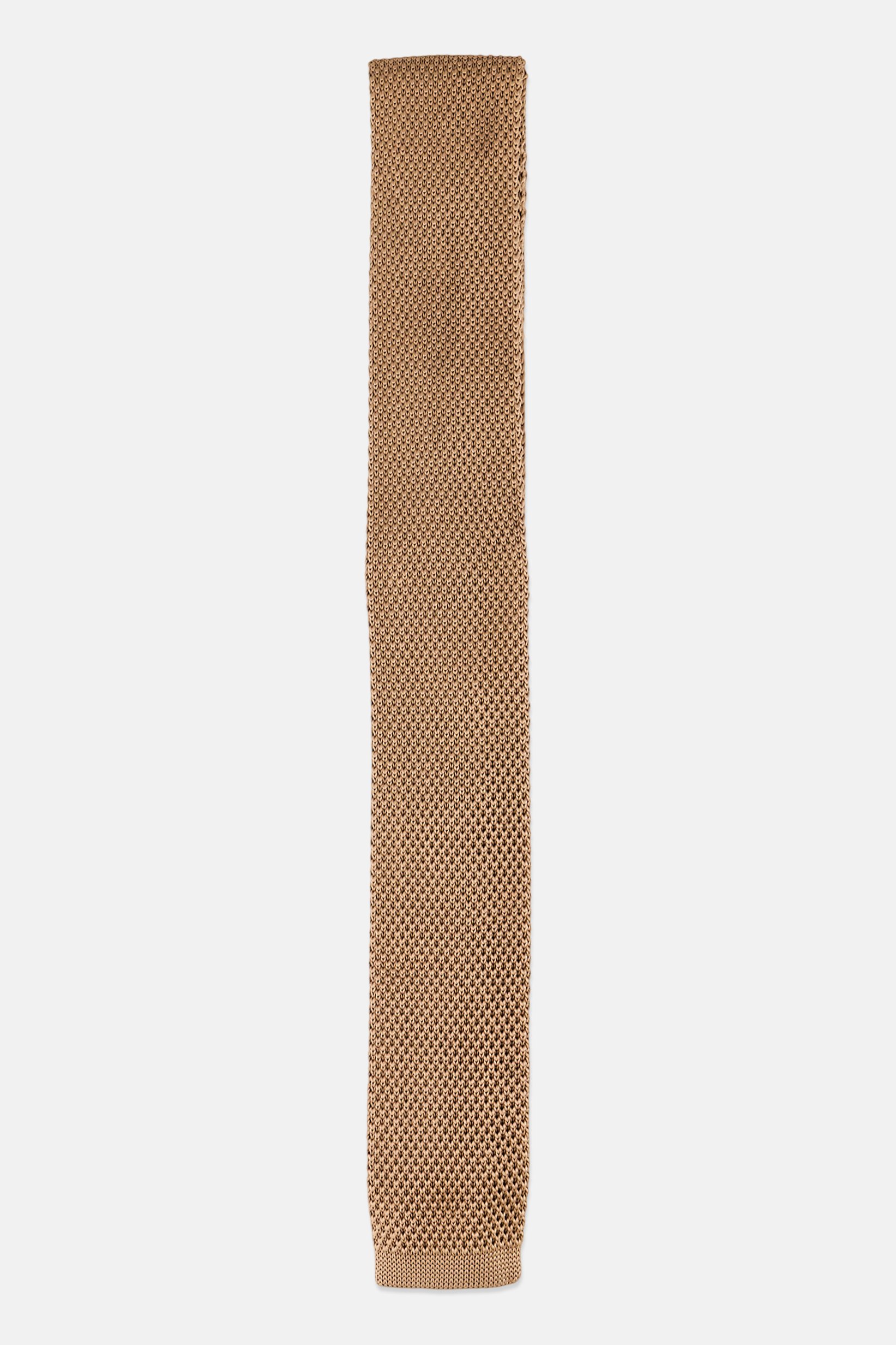 Men Textured Tie, Beige
