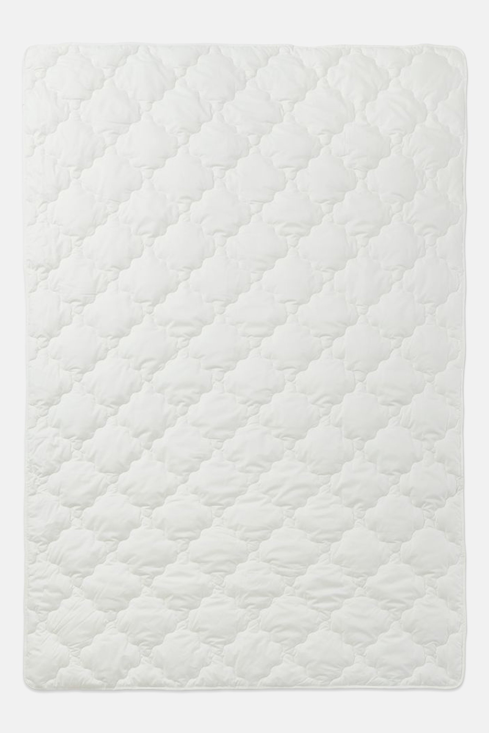 Single Greenline Quilted Bedsheet, White