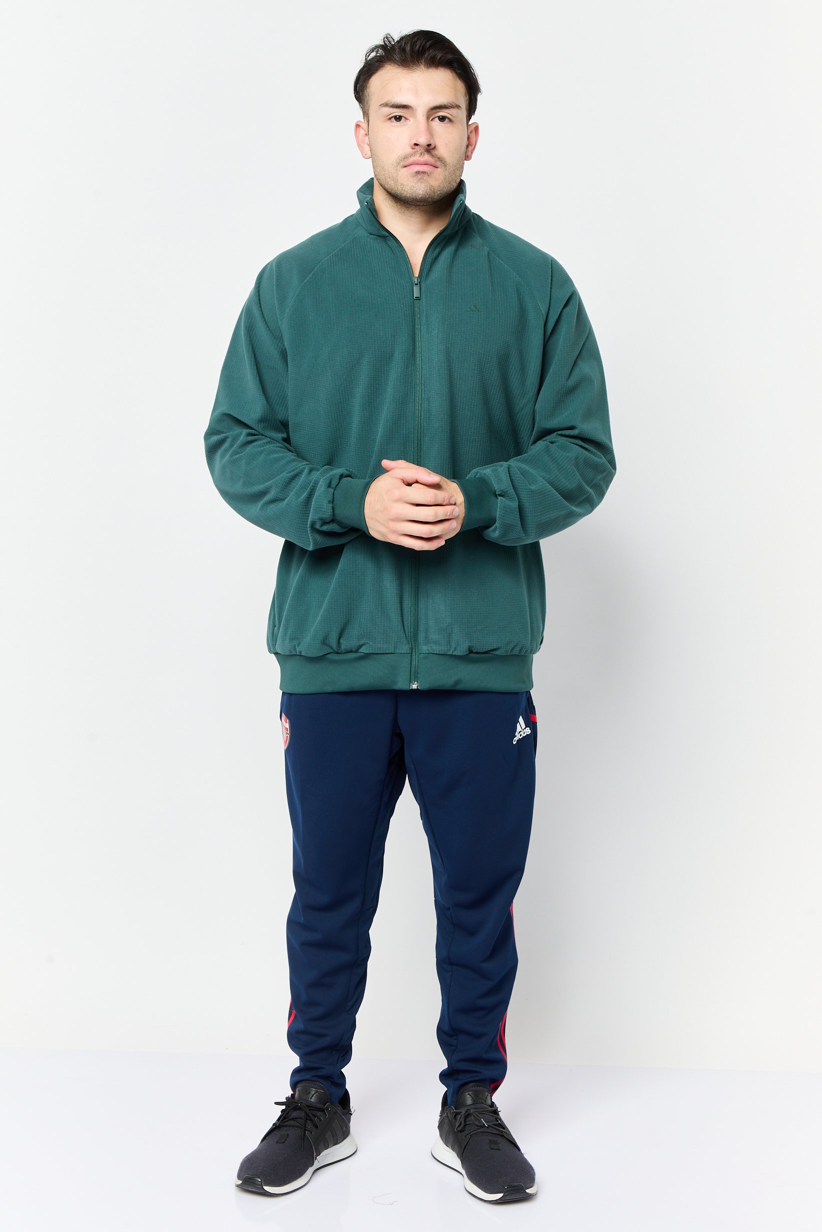Men Sportswear Fit Long Sleeves Training Jacket, Green