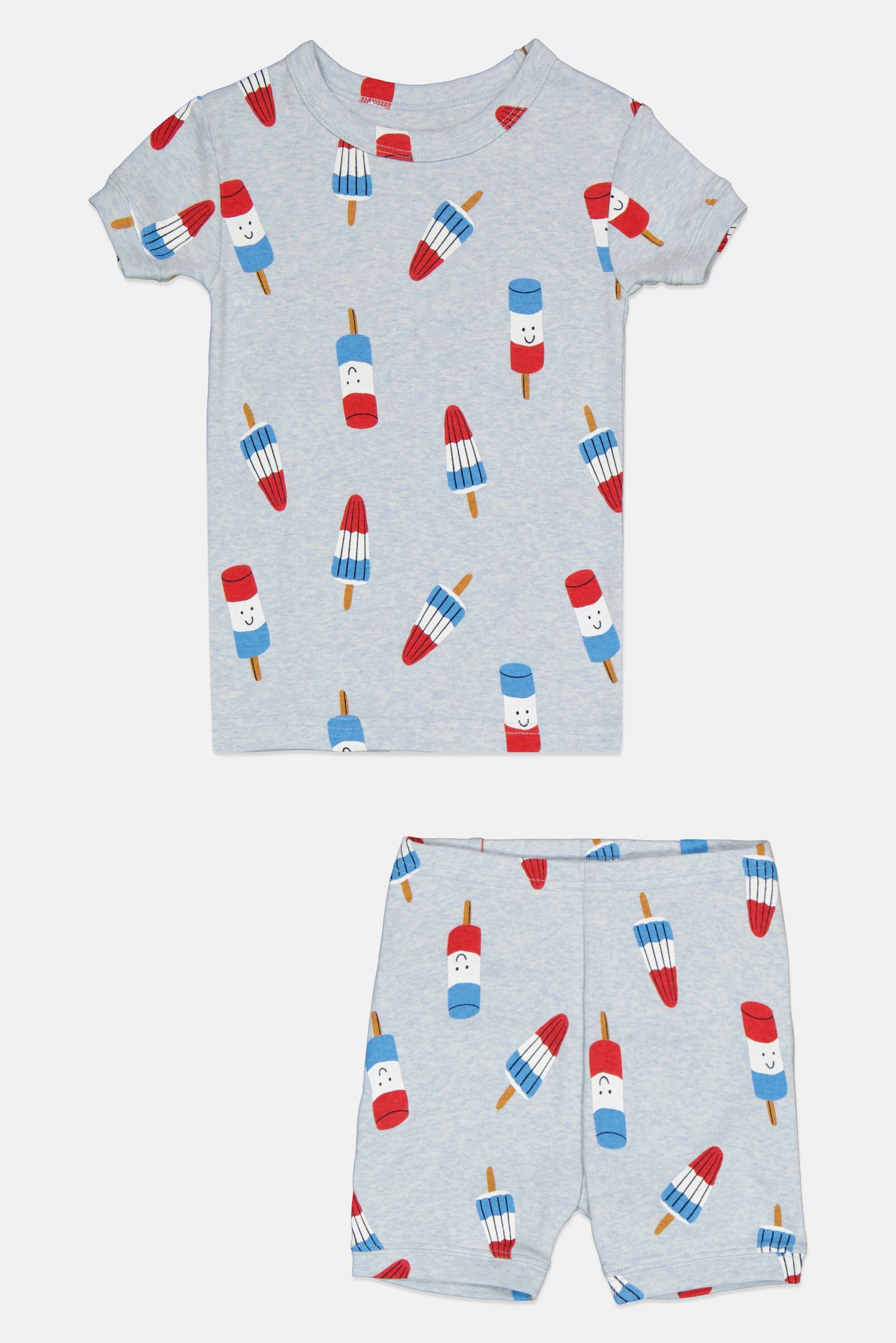 Toddlers Boy 2Pcs Allover Print Sleepwear Set, Multicolor
