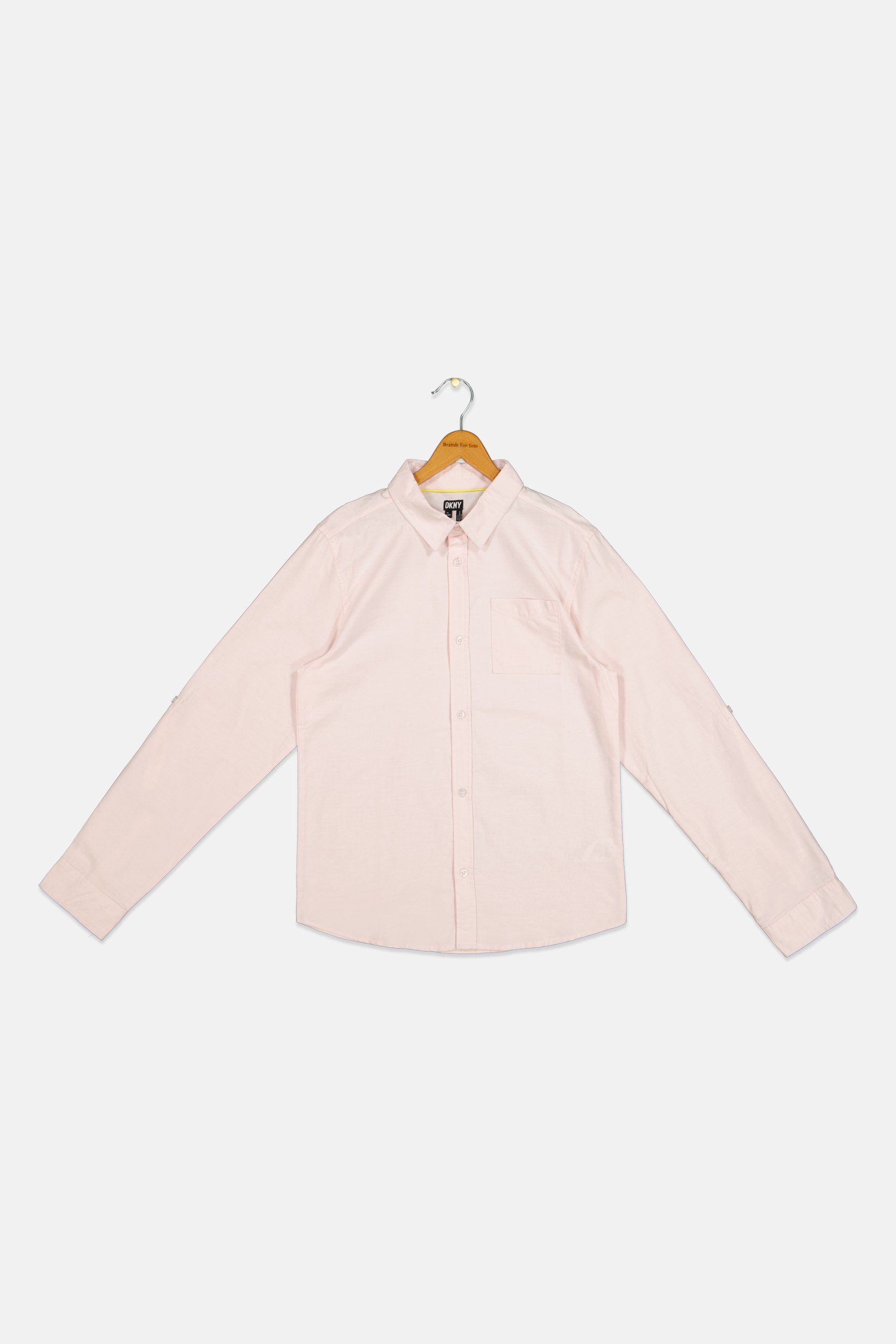 Kids Boy Regular Fit Solid Long Sleeves Casual Shirt, Pink