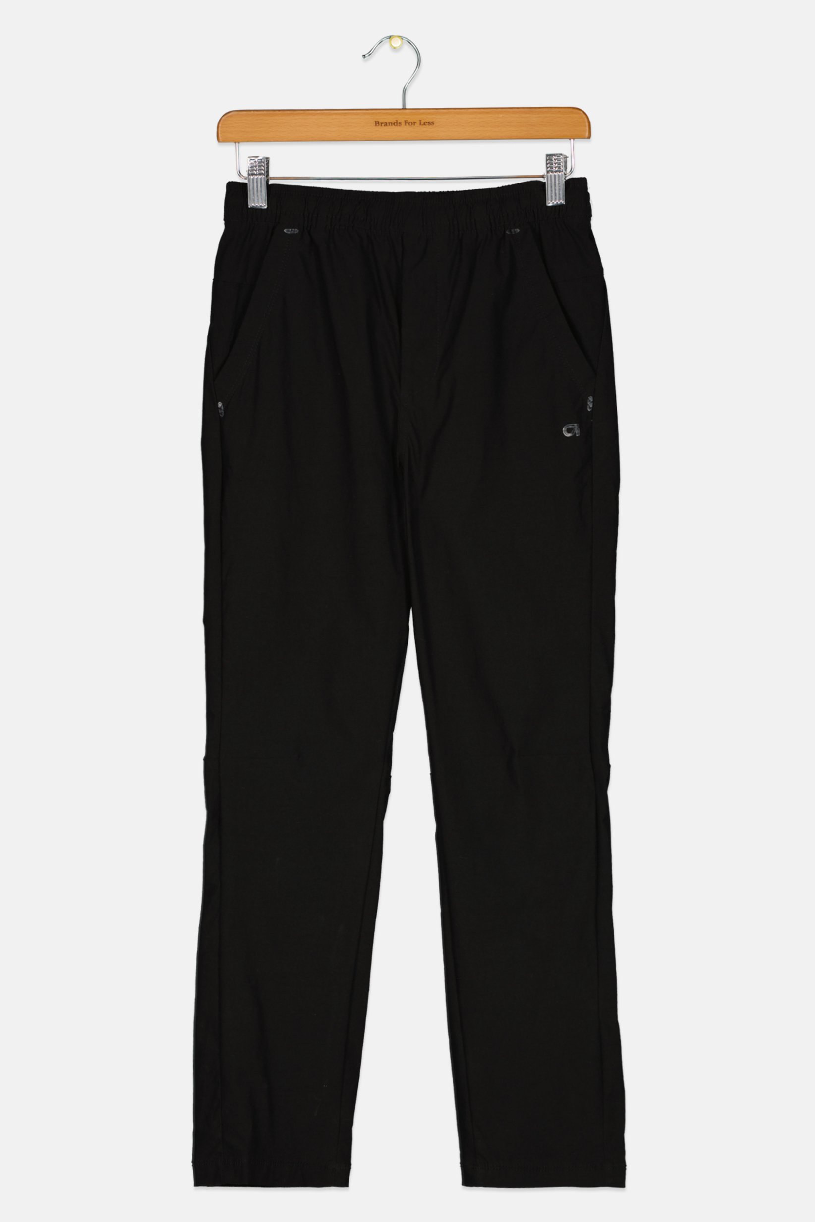 Kids Boy Solid Straight Leg Pants, Black