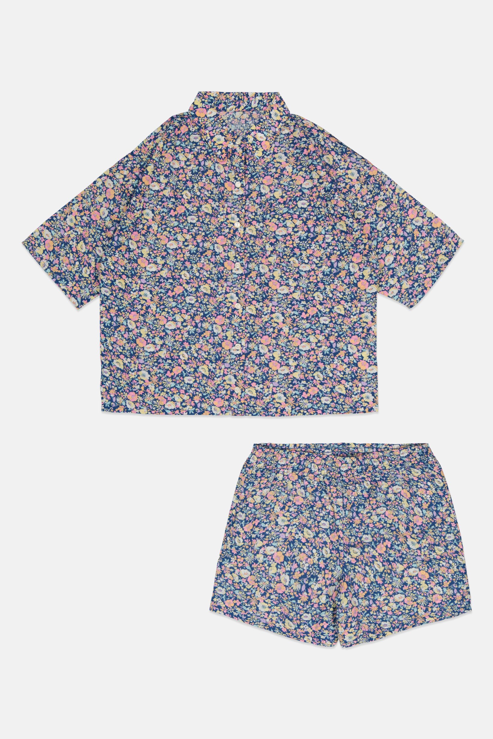 Kids Girl 2 Pieces Floral Print Pajama Set, Multicolor