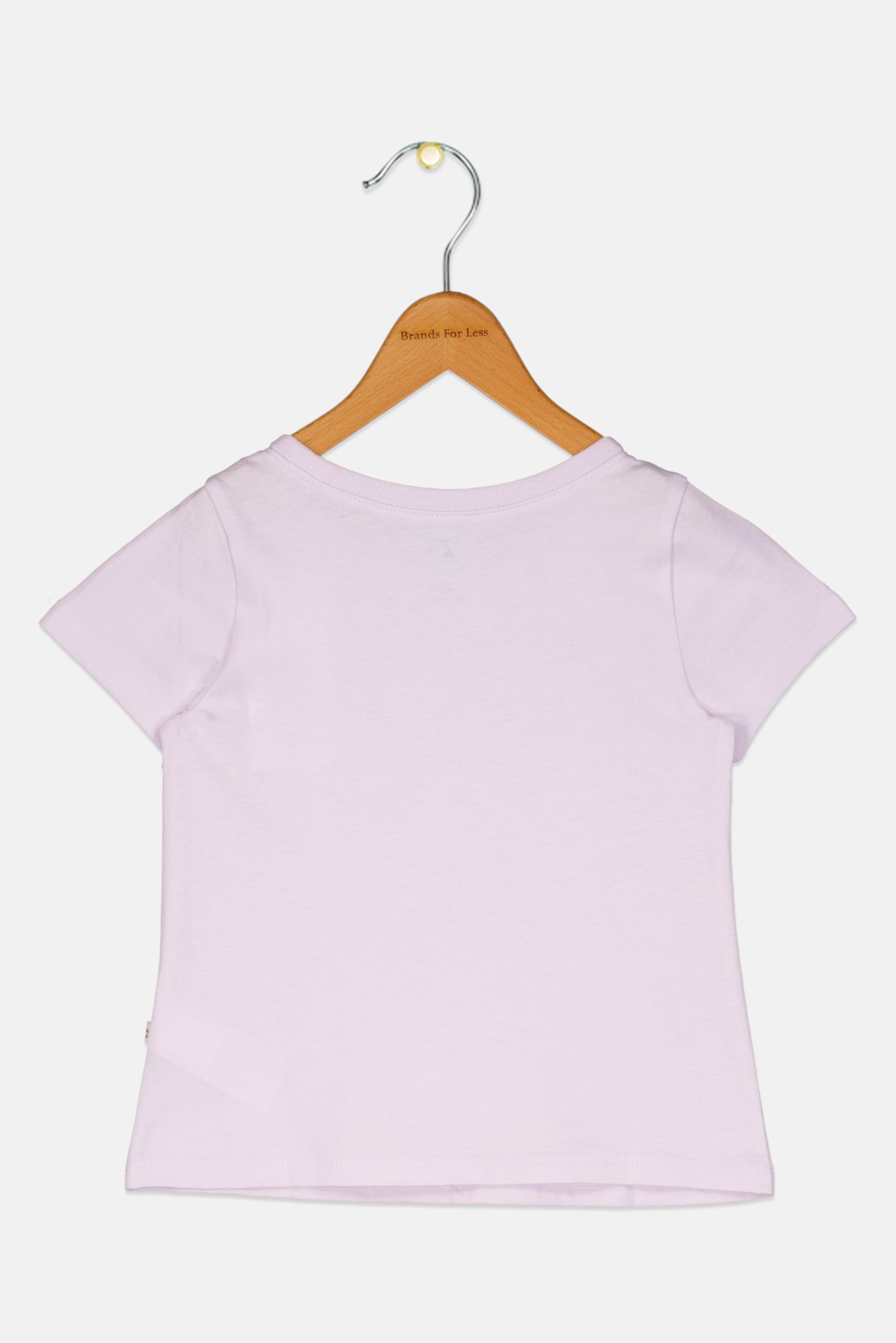 Toddlers Girl Short Sleeve Graphic Print T-shirt, Lilac