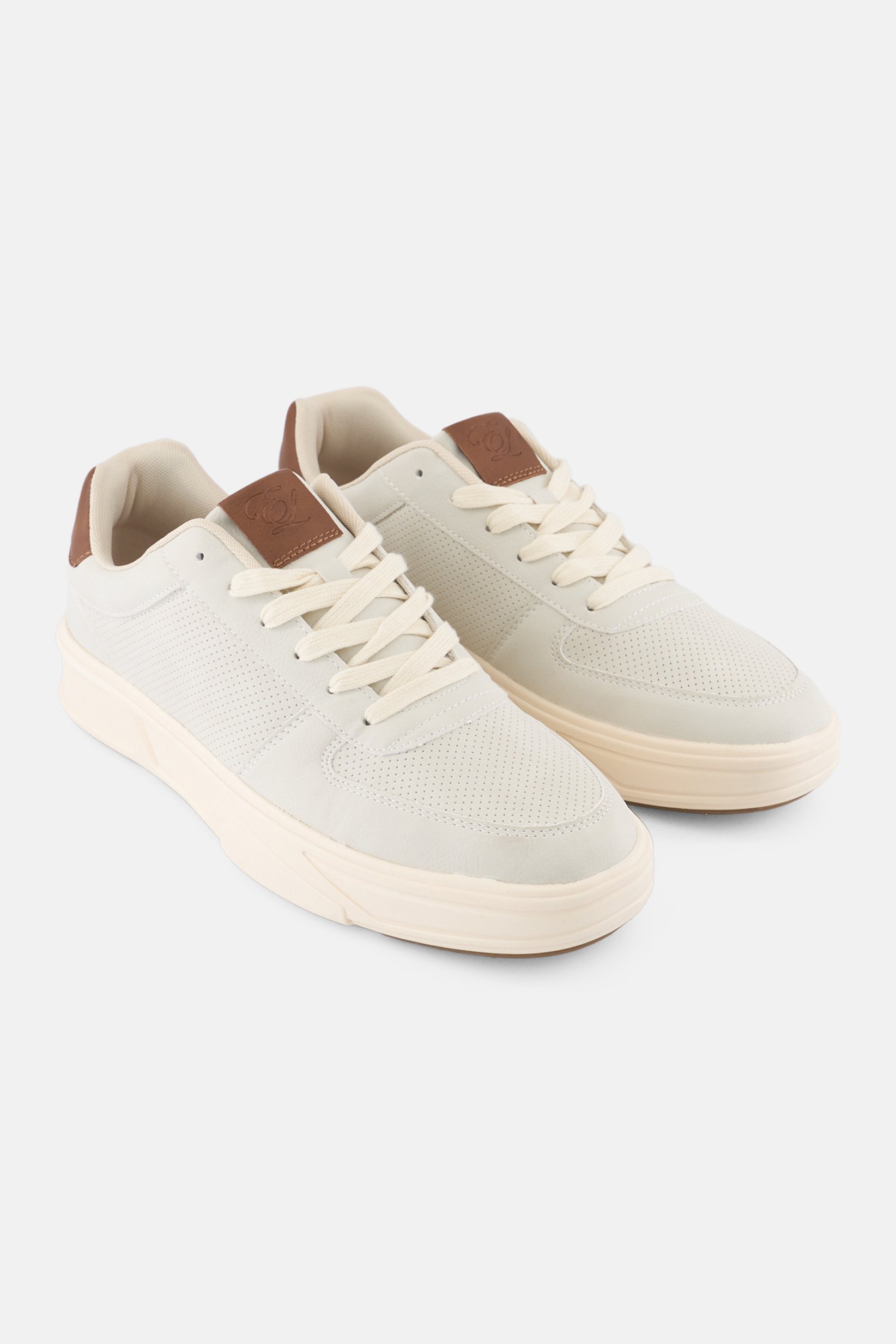 Men Lace Up Casual Shoes, Light Grey