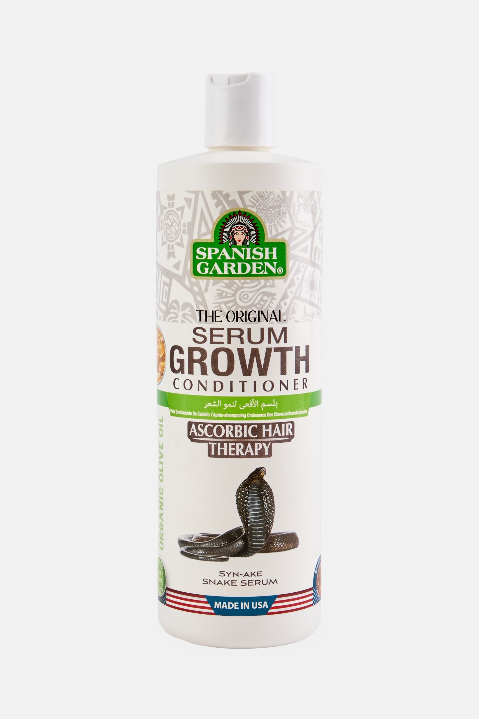 Buy Spanish Garden Original Snake Serum Growth Conditioner, 450ml ...
