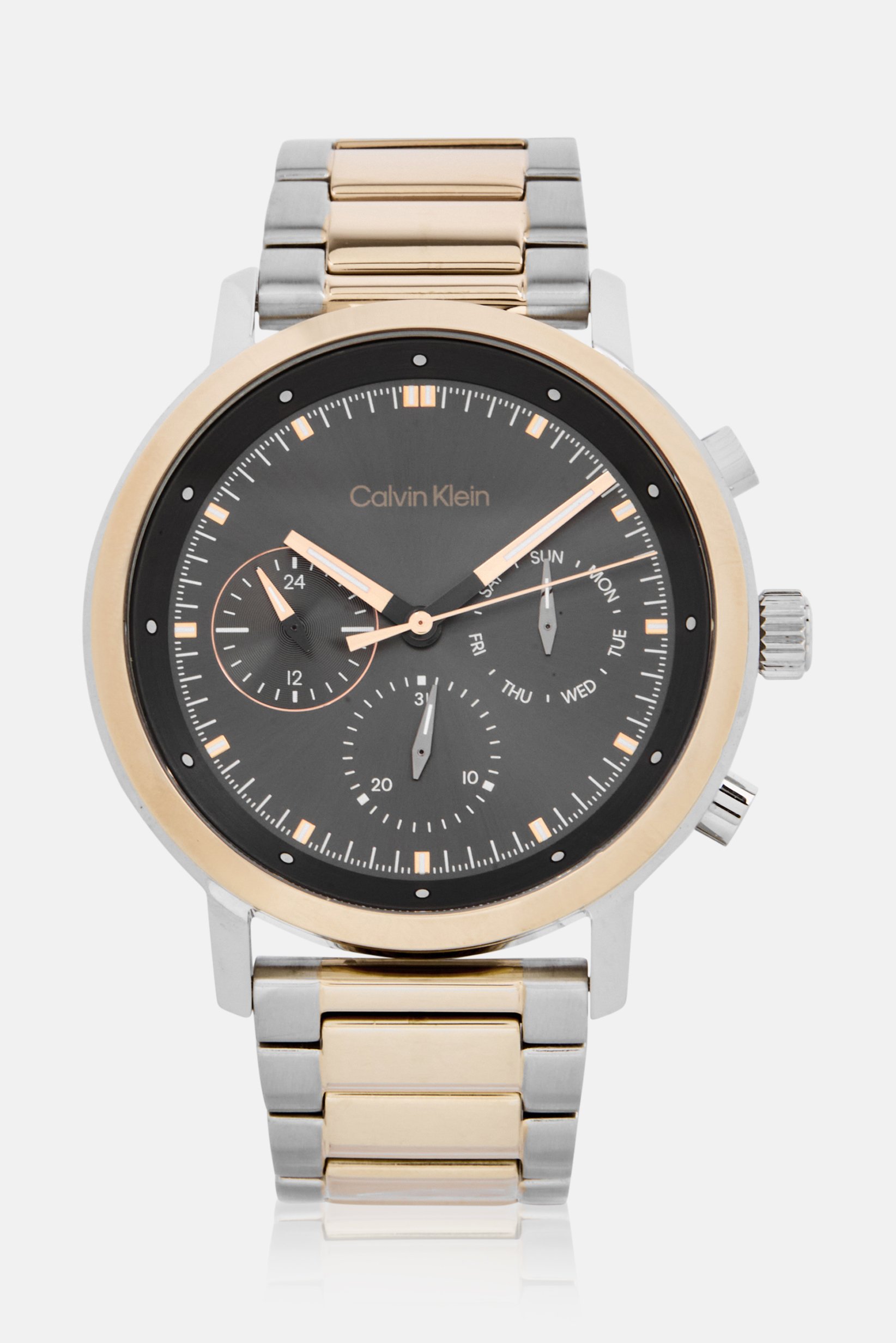 Buy Calvin Klein Men 25200064 Stainless Steel Analog Two Tone Watch ...