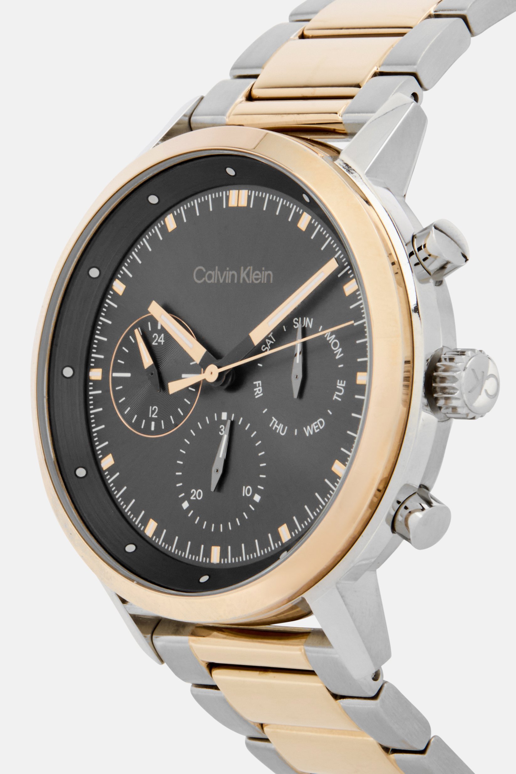 Buy Calvin Klein Men 25200064 Stainless Steel Analog Two Tone Watch ...