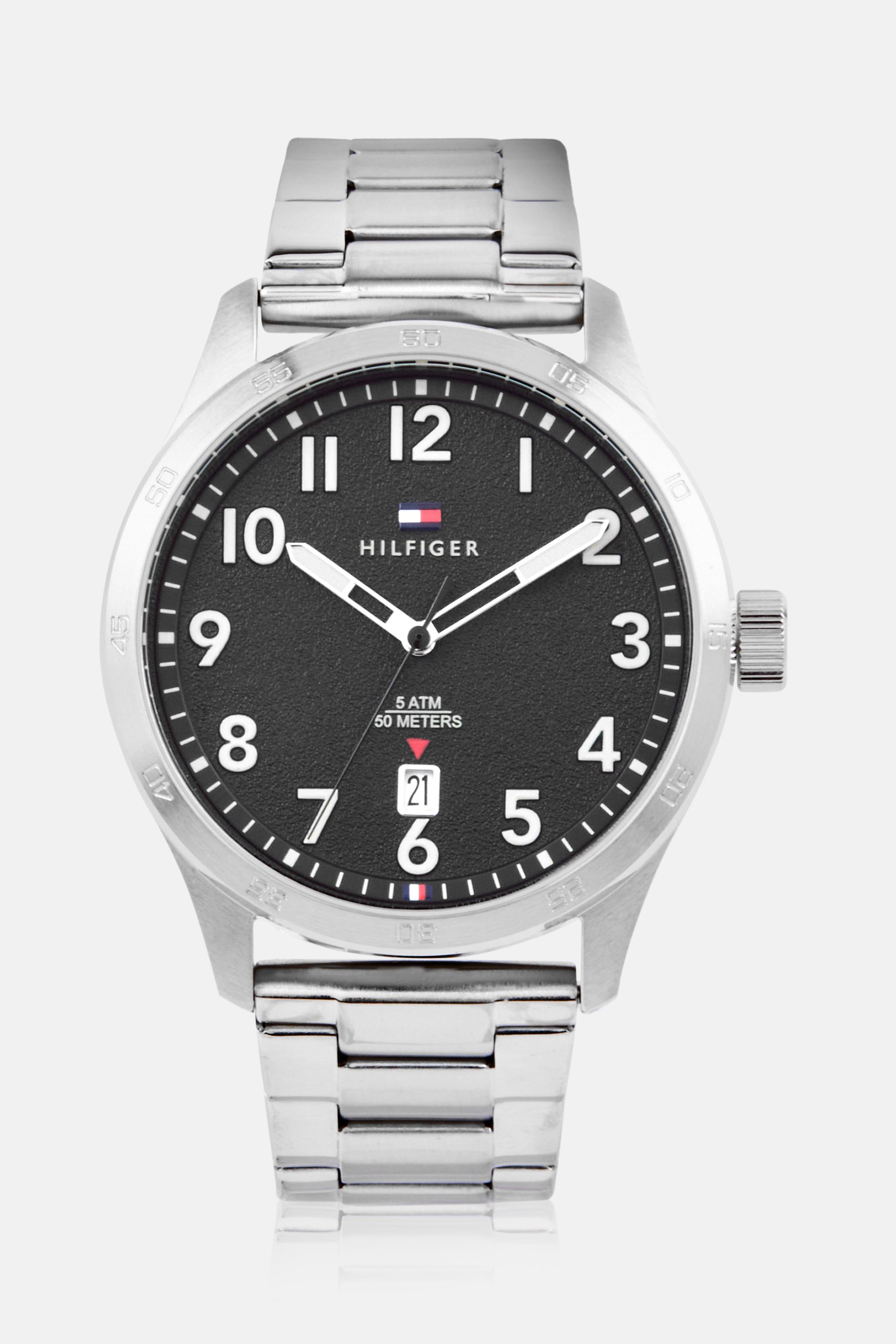 Men 1710594 Stainless Steel Analog Watch 43 mm, Silver