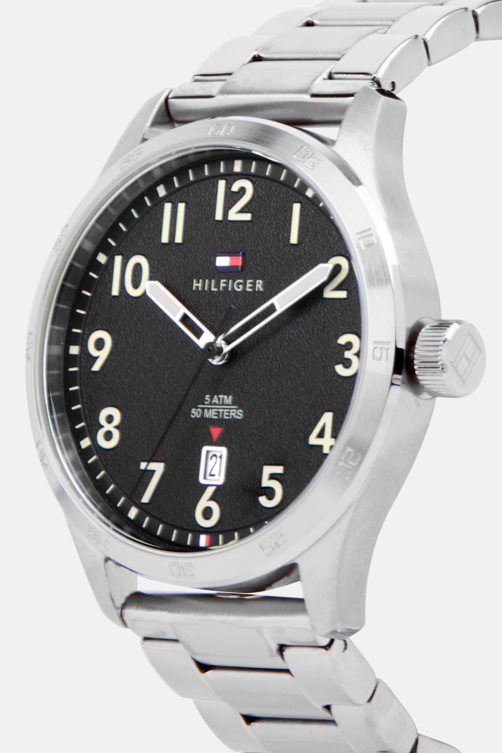 Men 1710594 Stainless Steel Analog Watch 43 mm, Silver