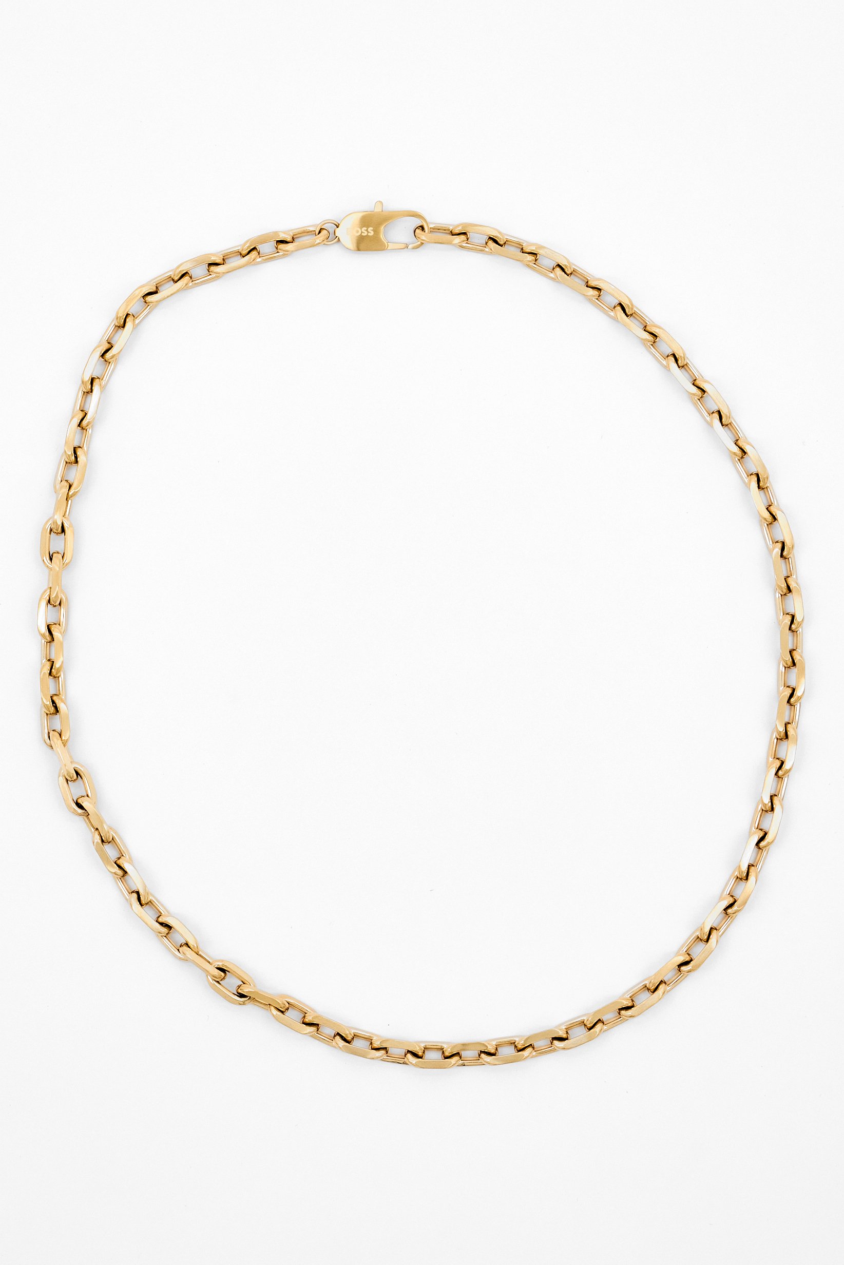 Buy Hugo Boss Boss Men Stainless Steel Chain Necklace, Gold Online ...