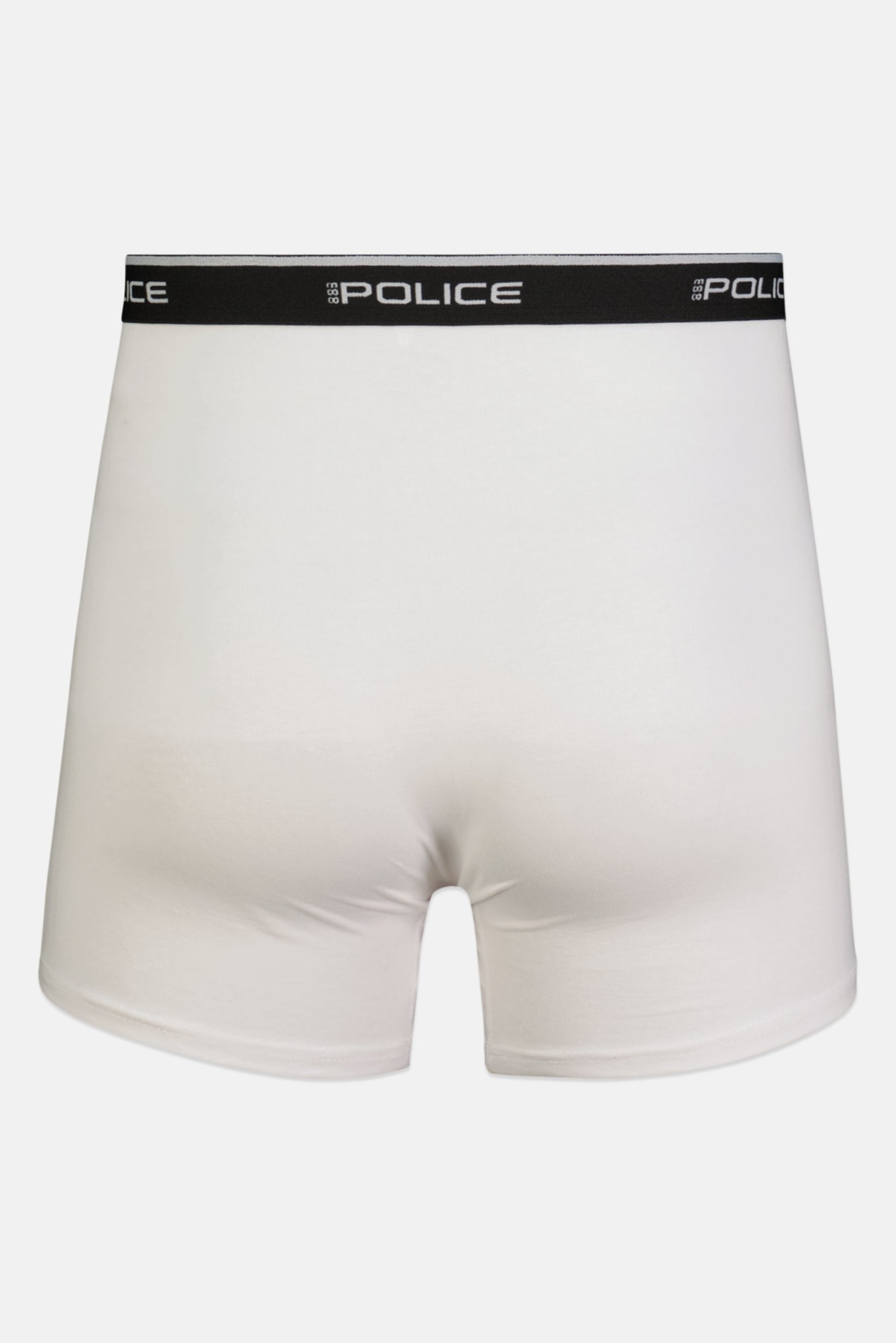 Men 3 Pcs Brand Logo Boxer Shorts, White