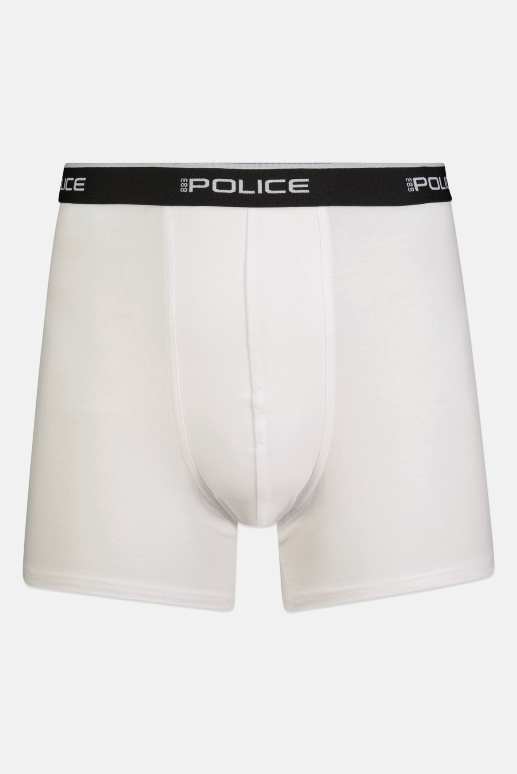 Men 3 Pcs Brand Logo Boxer Shorts, White