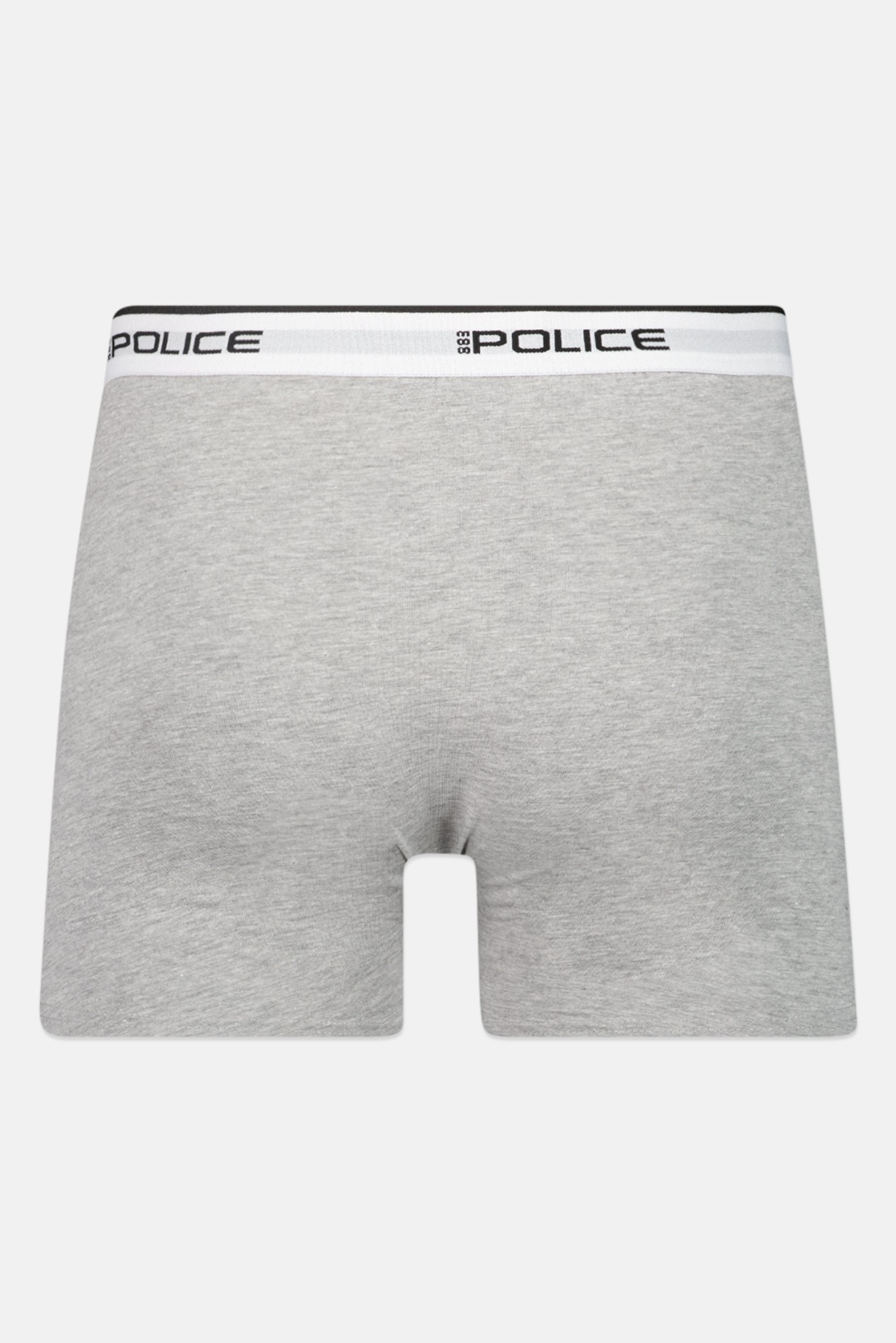Men 3 Pcs Brand Logo Boxer Shorts, Grey