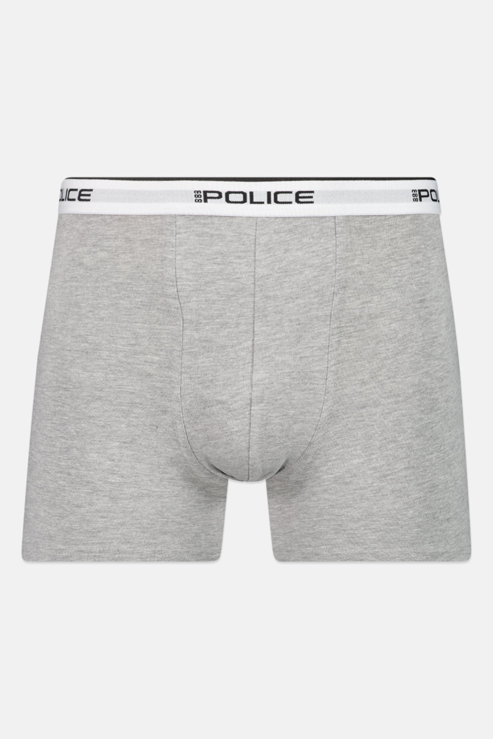 Men 3 Pcs Brand Logo Boxer Shorts, Grey