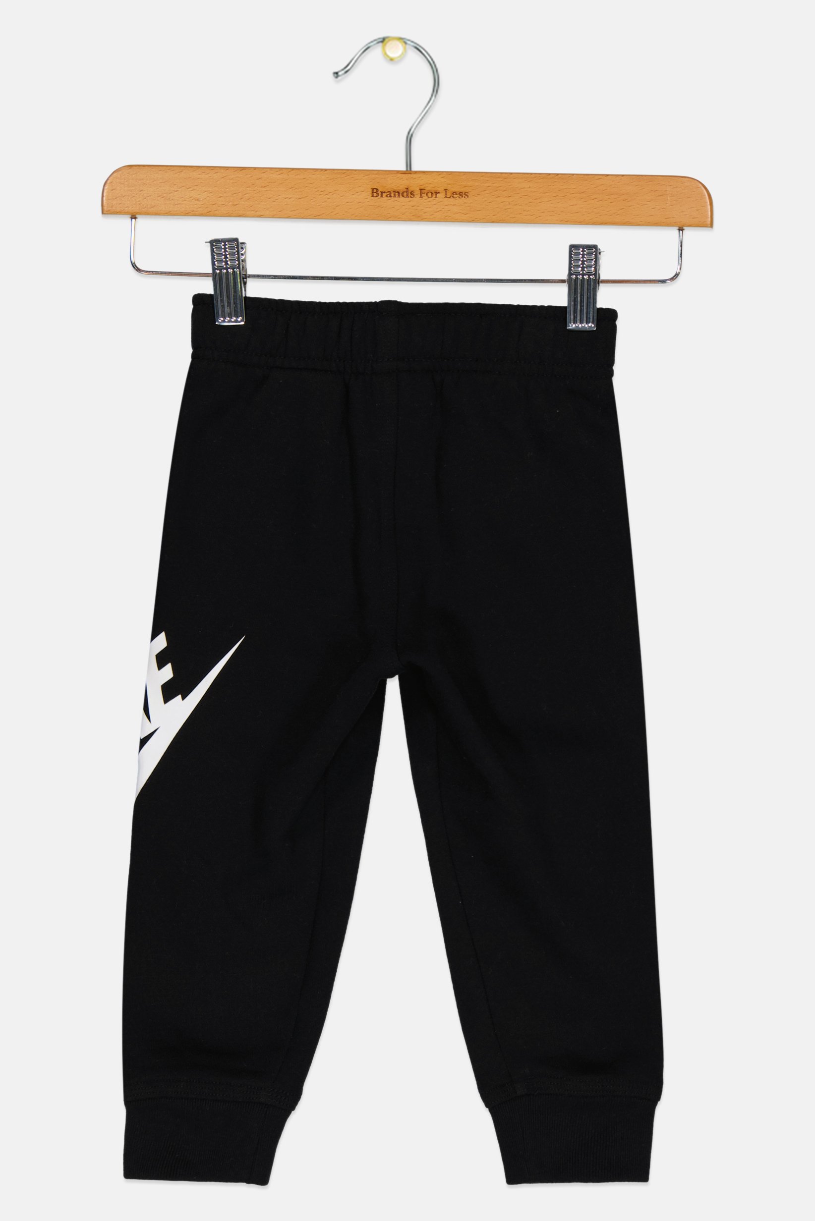 Toddlers Boy Drawstring Outdoor Sweatpants, Black