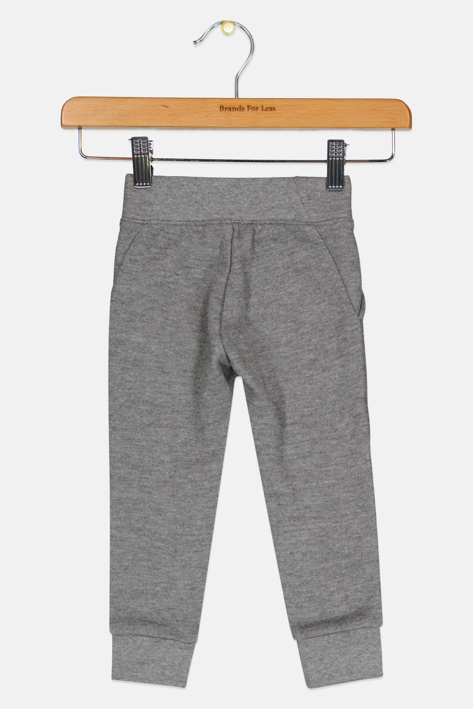 Toddlers Girl Brand Logo Outdoor Sweatpants, Grey