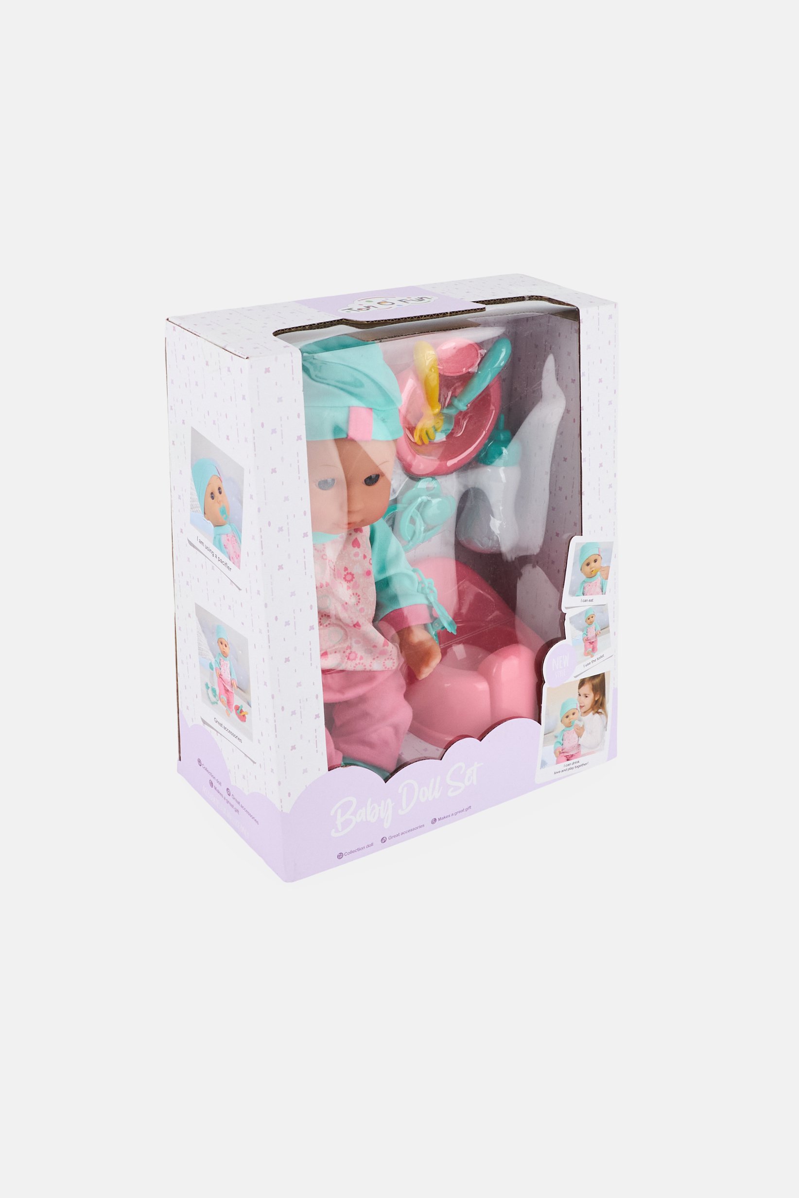 Newborn Baby Doll With Accessories Set