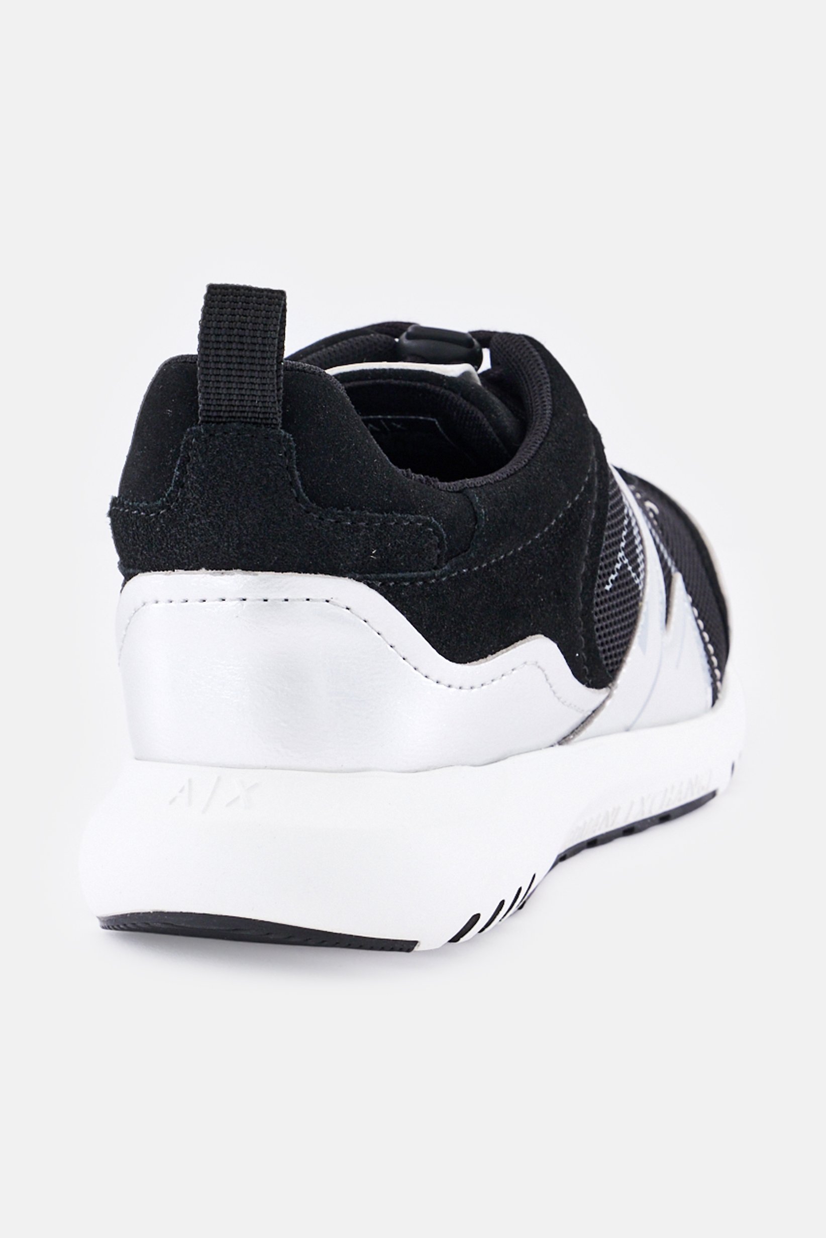 AX Armani Exchange Women Medium Lace Up Sneakers, Black