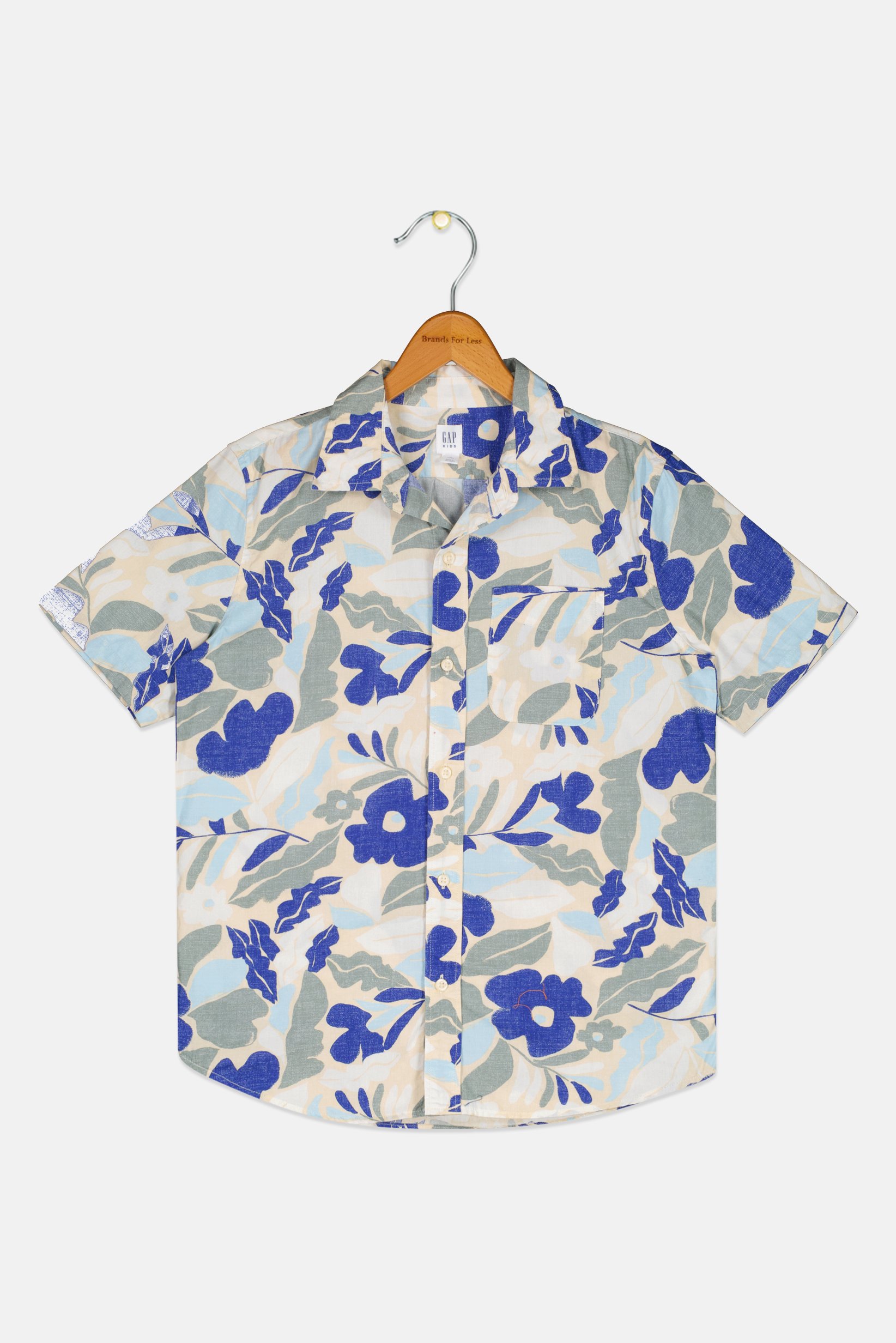 Kids Boy Allover Print Short Sleeve Casual Shirt, Multicolor