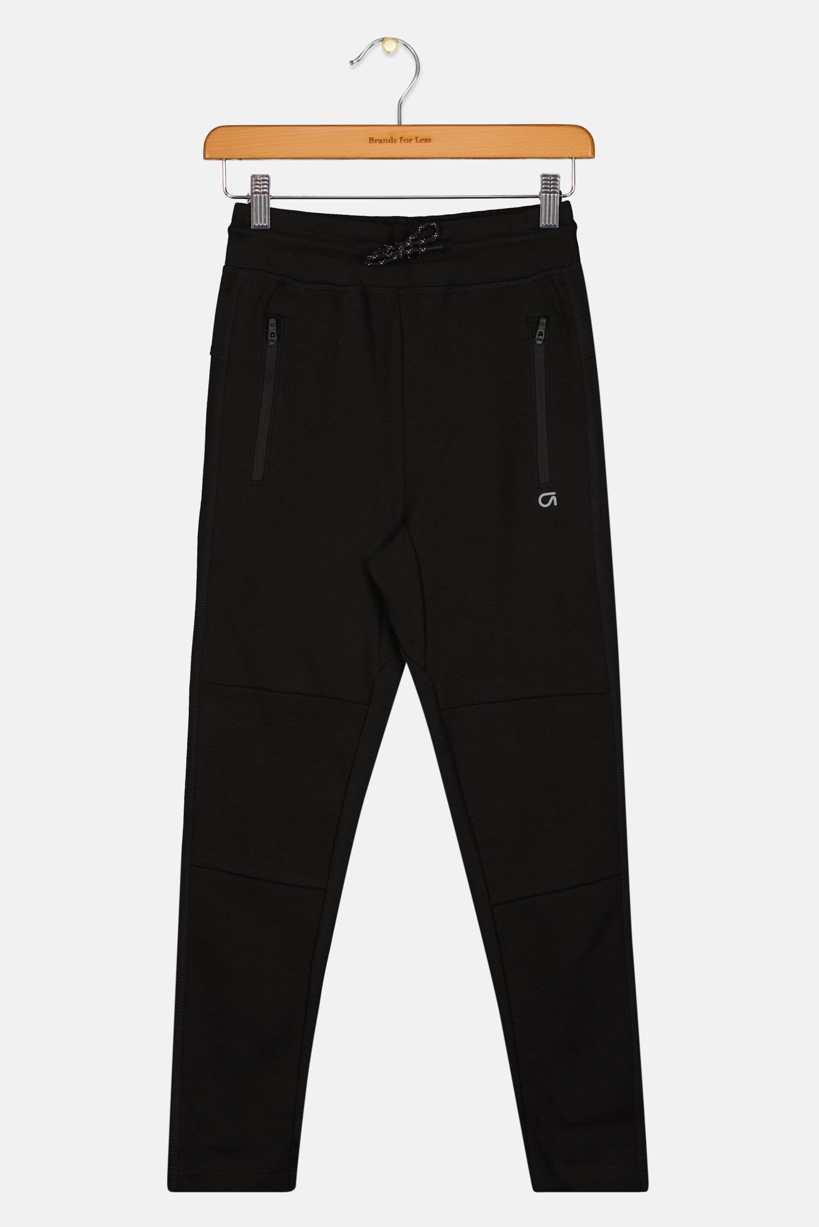 Kids Boy Brand Logo Pants, Black