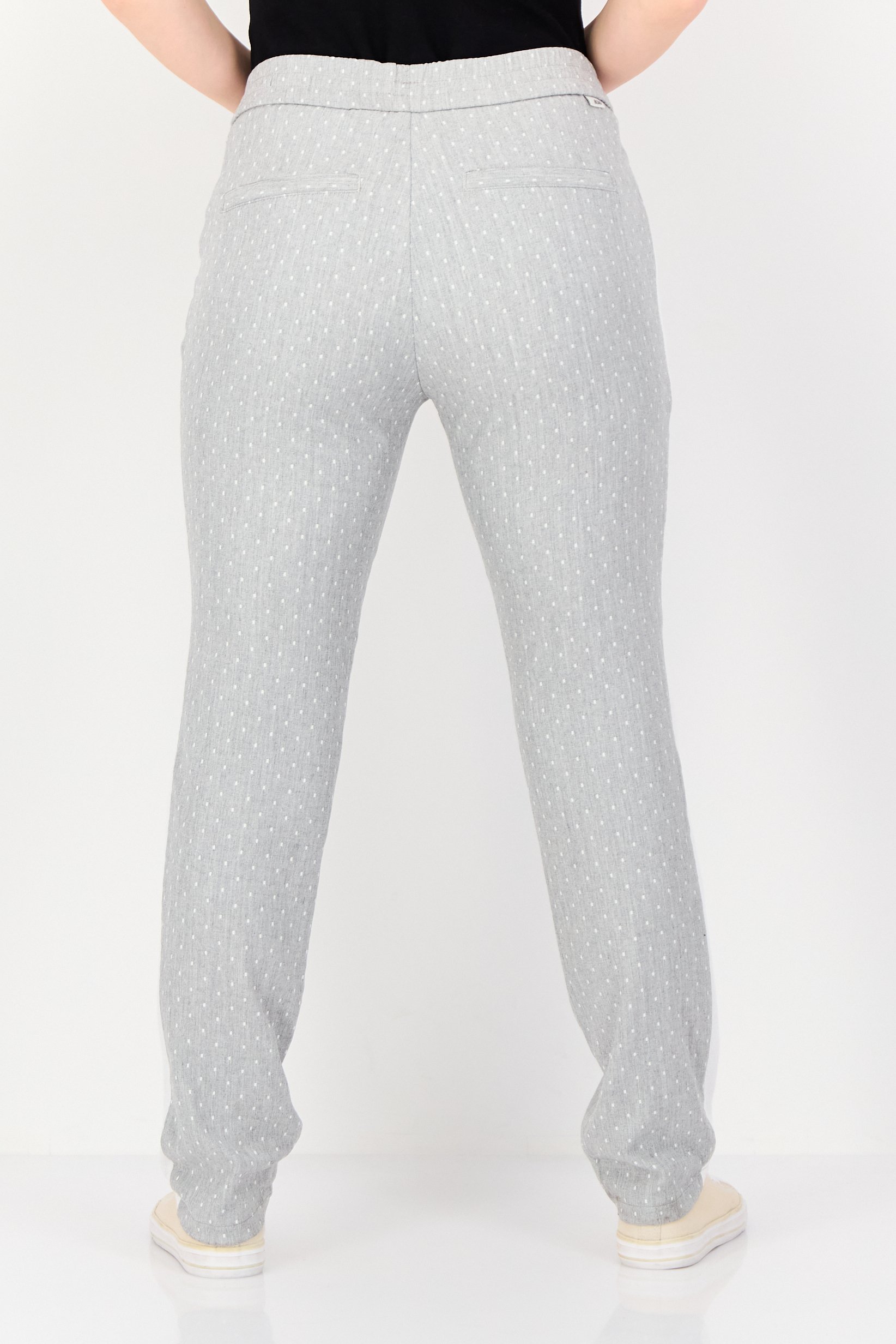 Women Regular Fit High Rise Polka Jogger Pants, Multicolor