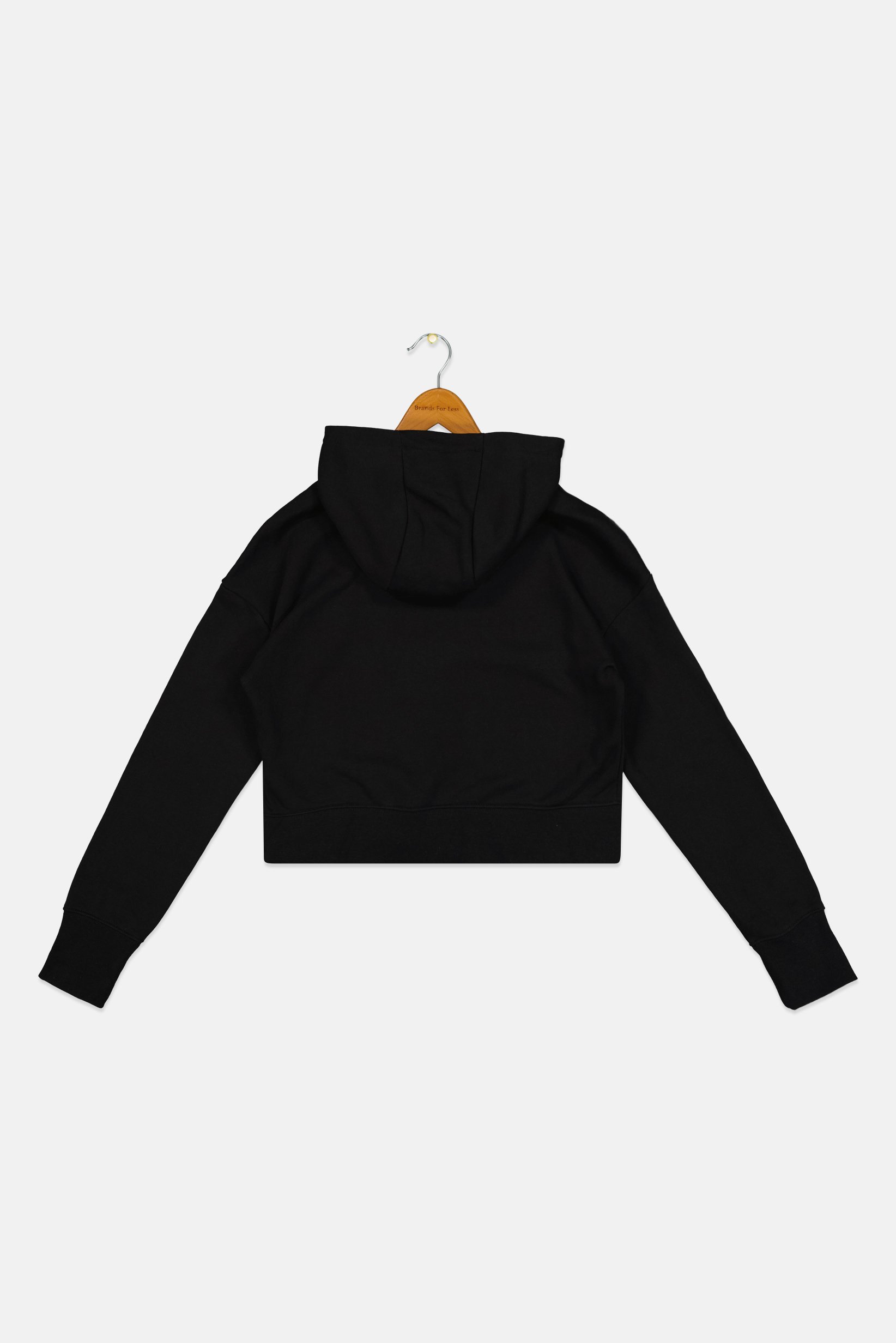 Kids Girl Sportswear Fit Long Sleeve Training Hoodie, Black