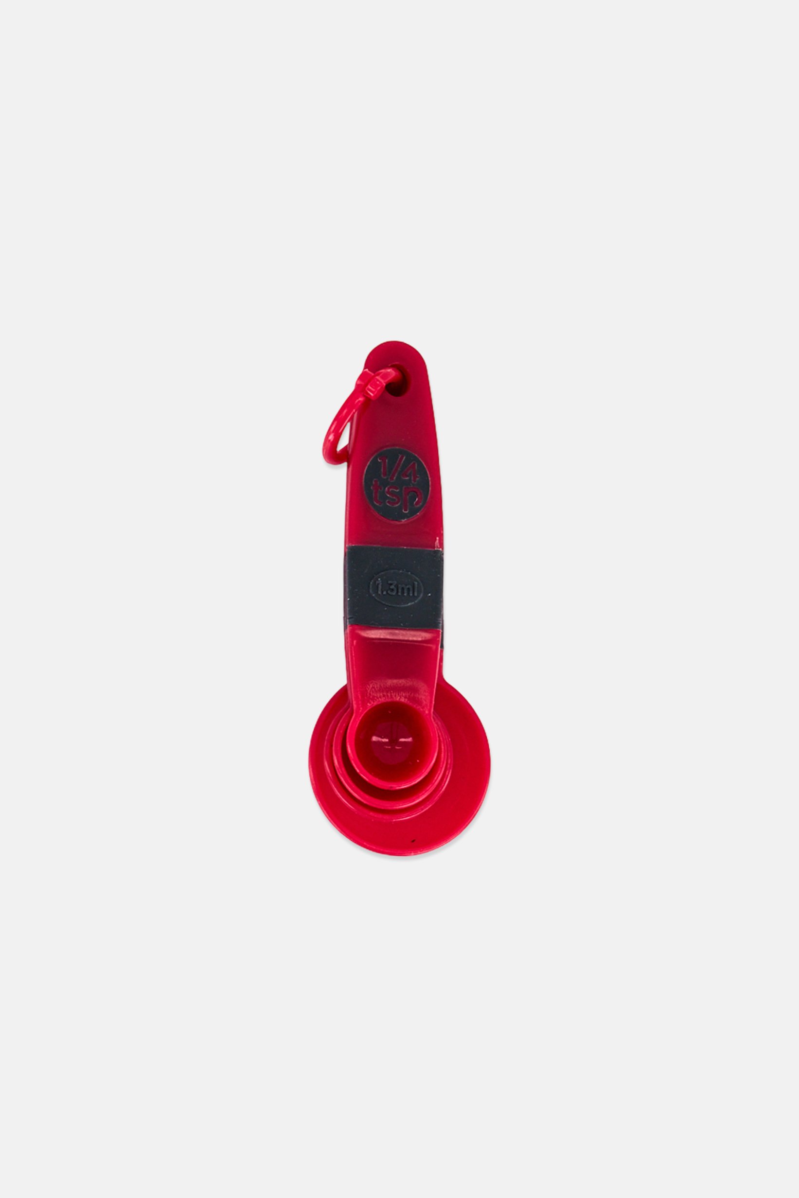 Plastic 4 Pieces Measuring Spoon Set, Maroon