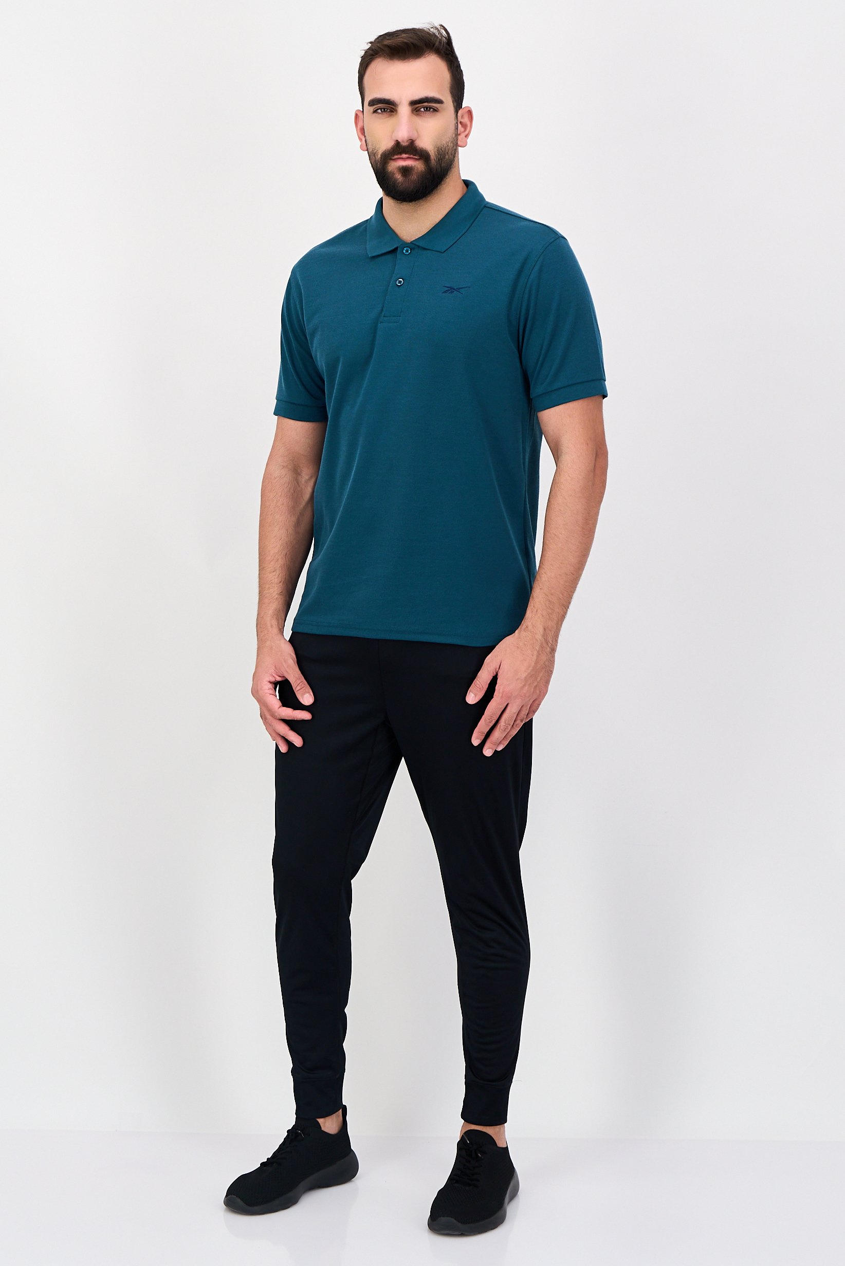 Men Sportswear Fit Short Sleeve Outdoor Polo Shirt, Green