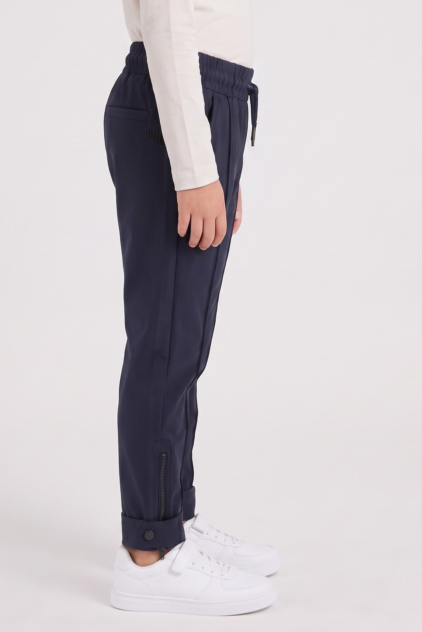 Toddlers Boy Brand Logo Track Pants, Navy Blue