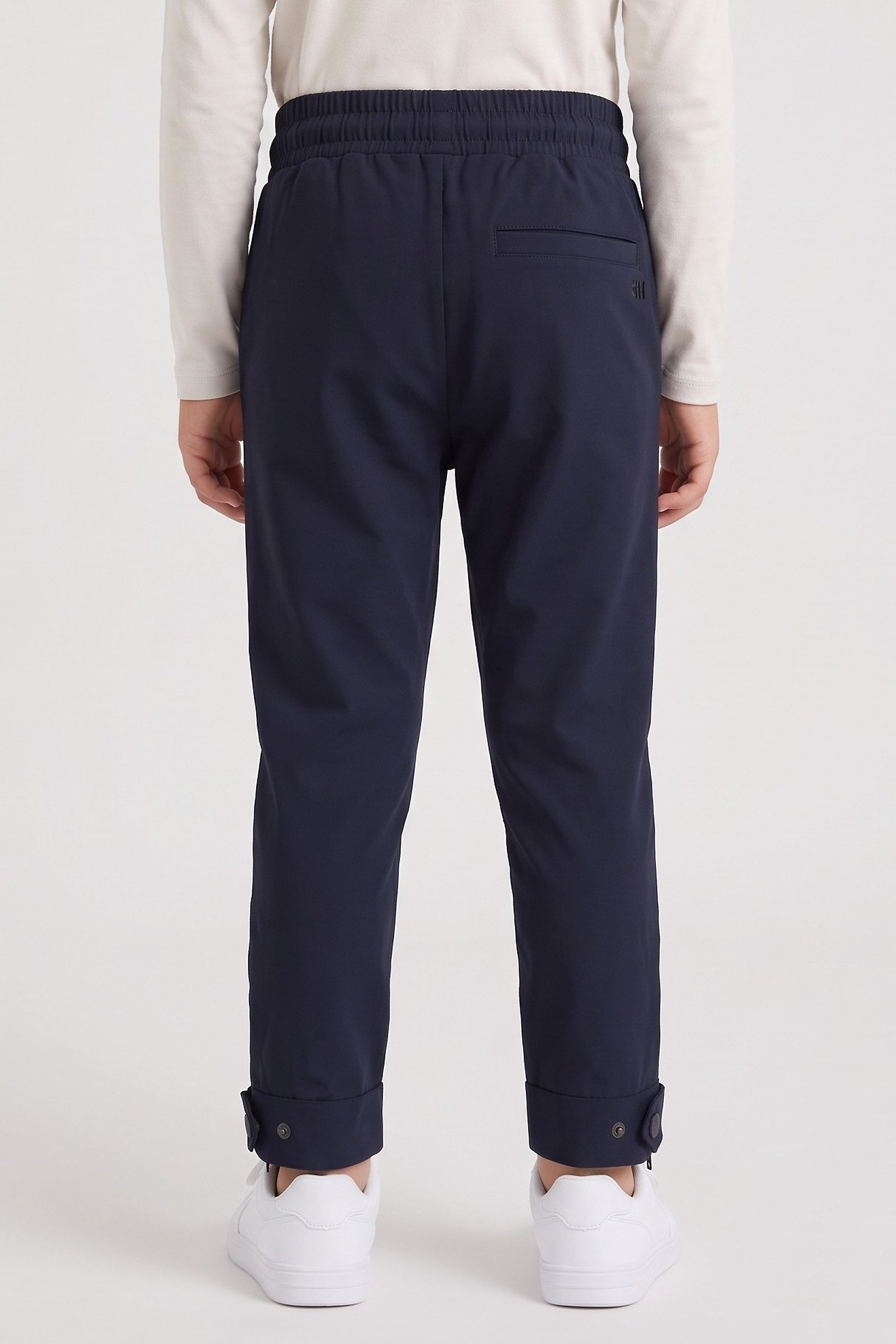 Toddlers Boy Brand Logo Track Pants, Navy Blue