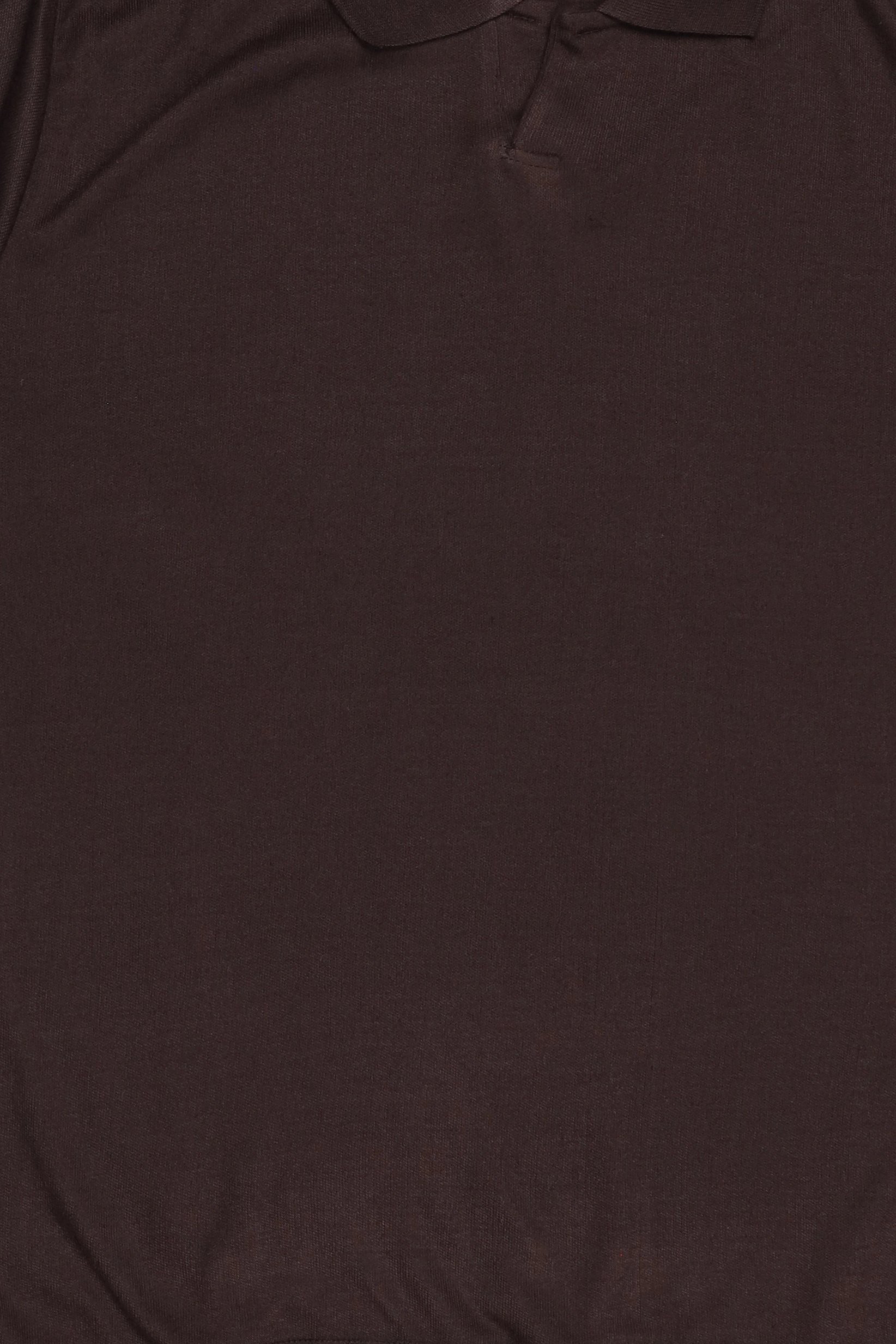 Men Spread Collar Textured Sweater, Dark Brown