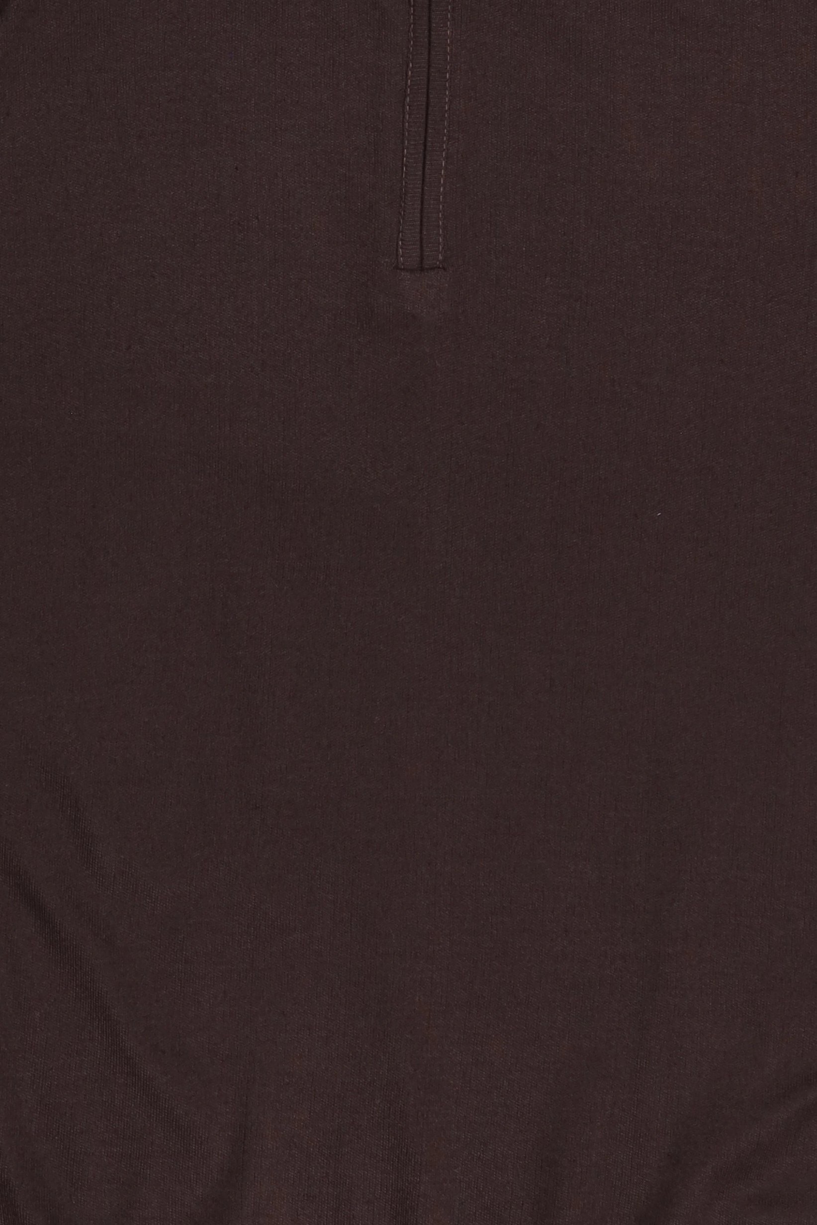 Men High Neck Long Sleeve Textured Sweater, Med Brown