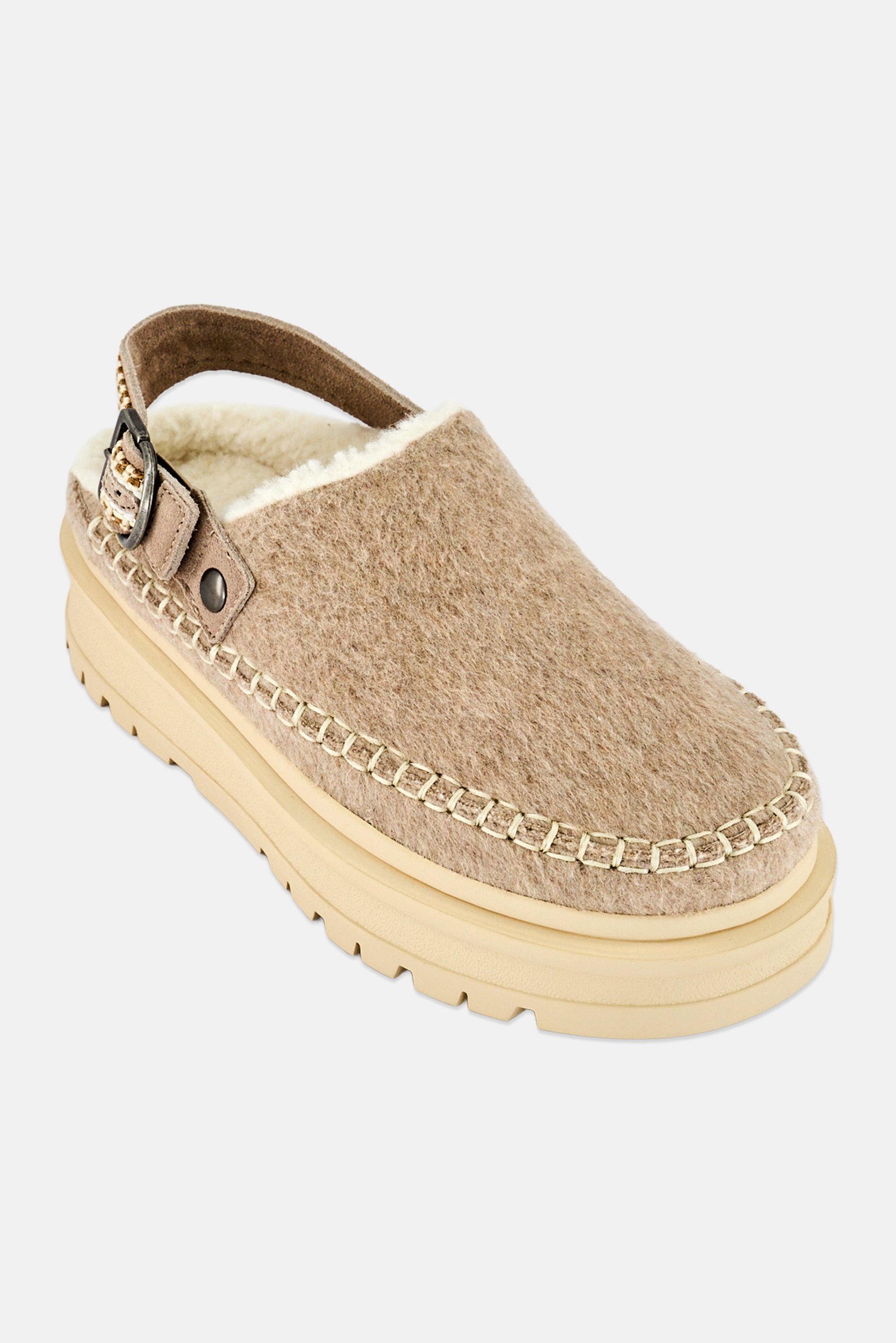 Women Mirellie Adjustable Buckle Clogs, Taupe