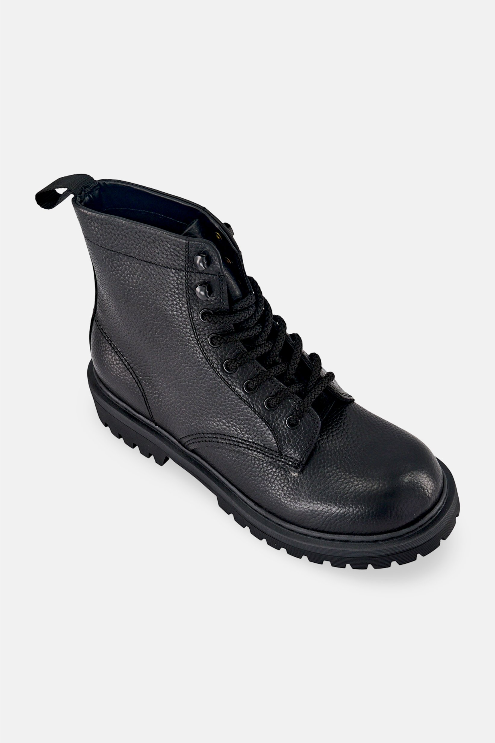 Men Doublezero Lace Up Ankle Boots, Black