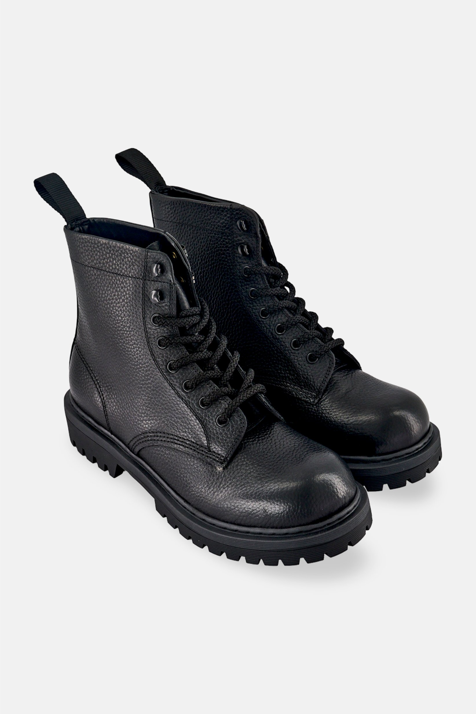 Men Doublezero Lace Up Ankle Boots, Black