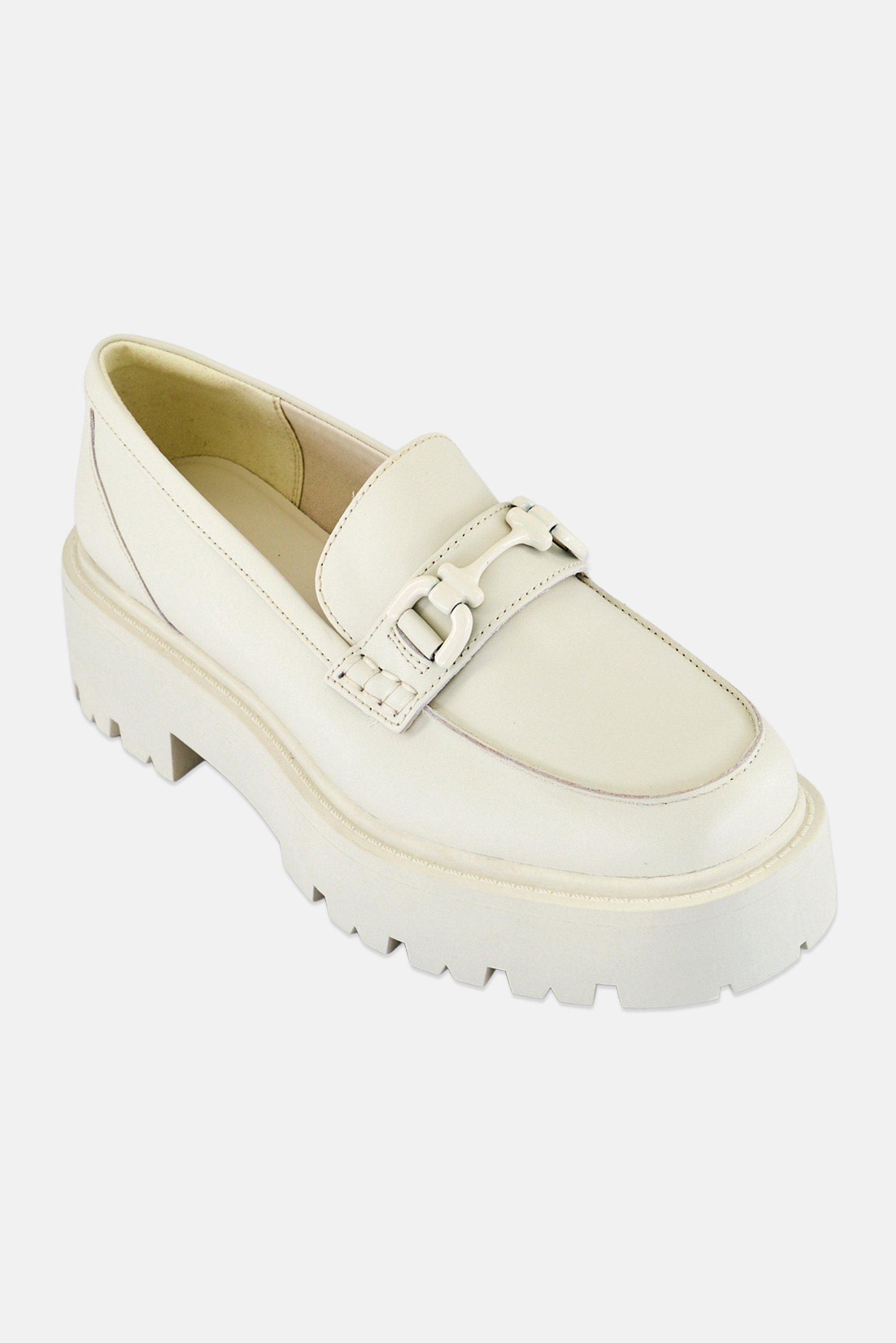 Women Oneameth Slip On Loafer Shoes, White