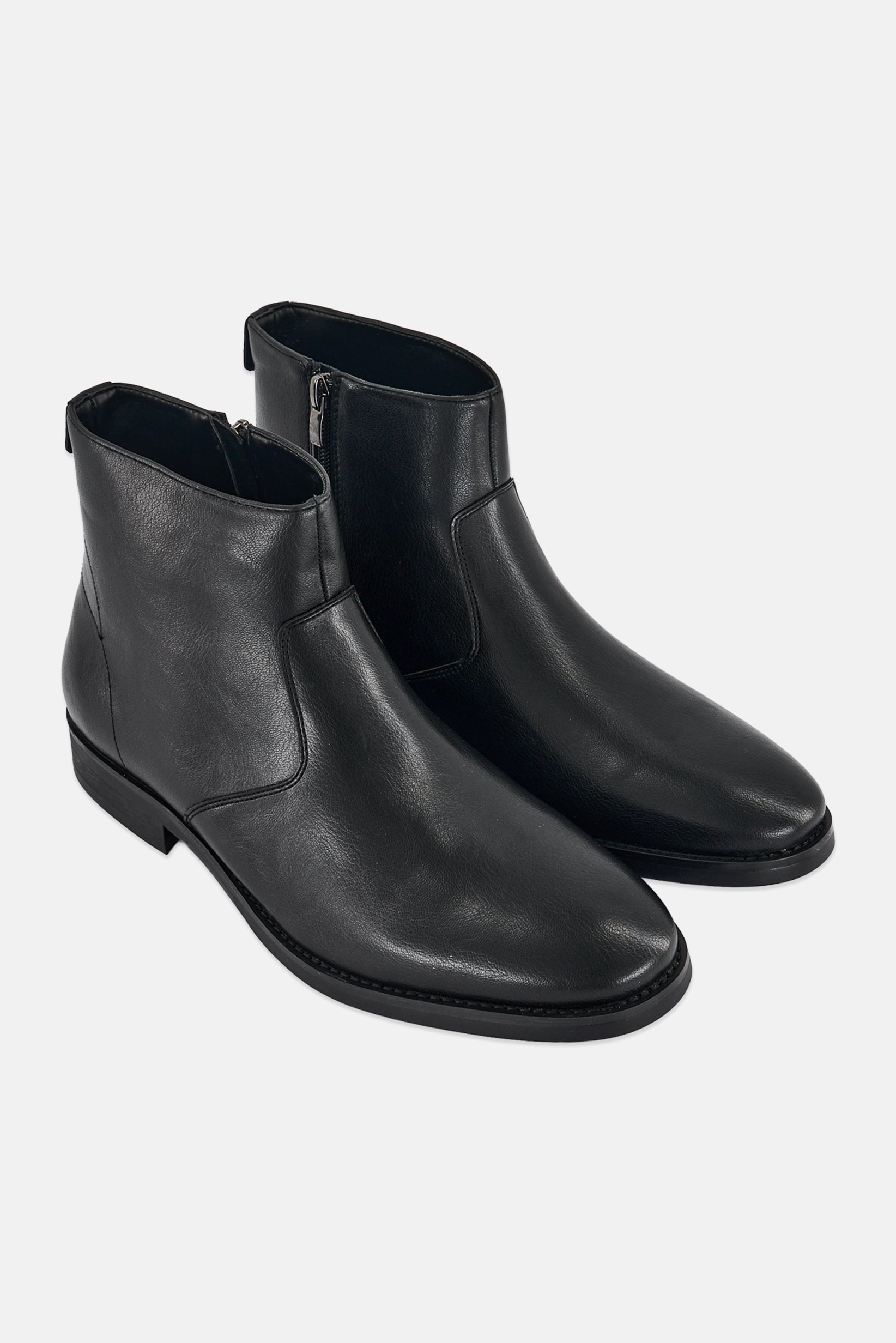 Women Burnette Zippers Closure Ankle Boots, Black