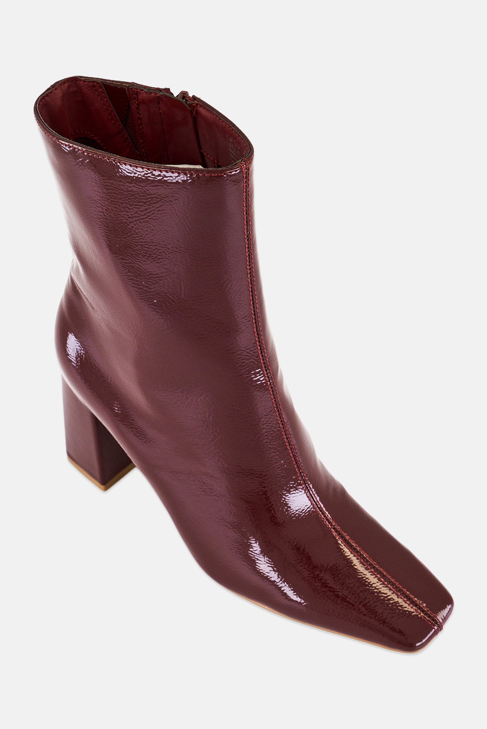 Women Vellamo Zipper Closure Ankle Boots, Maroon