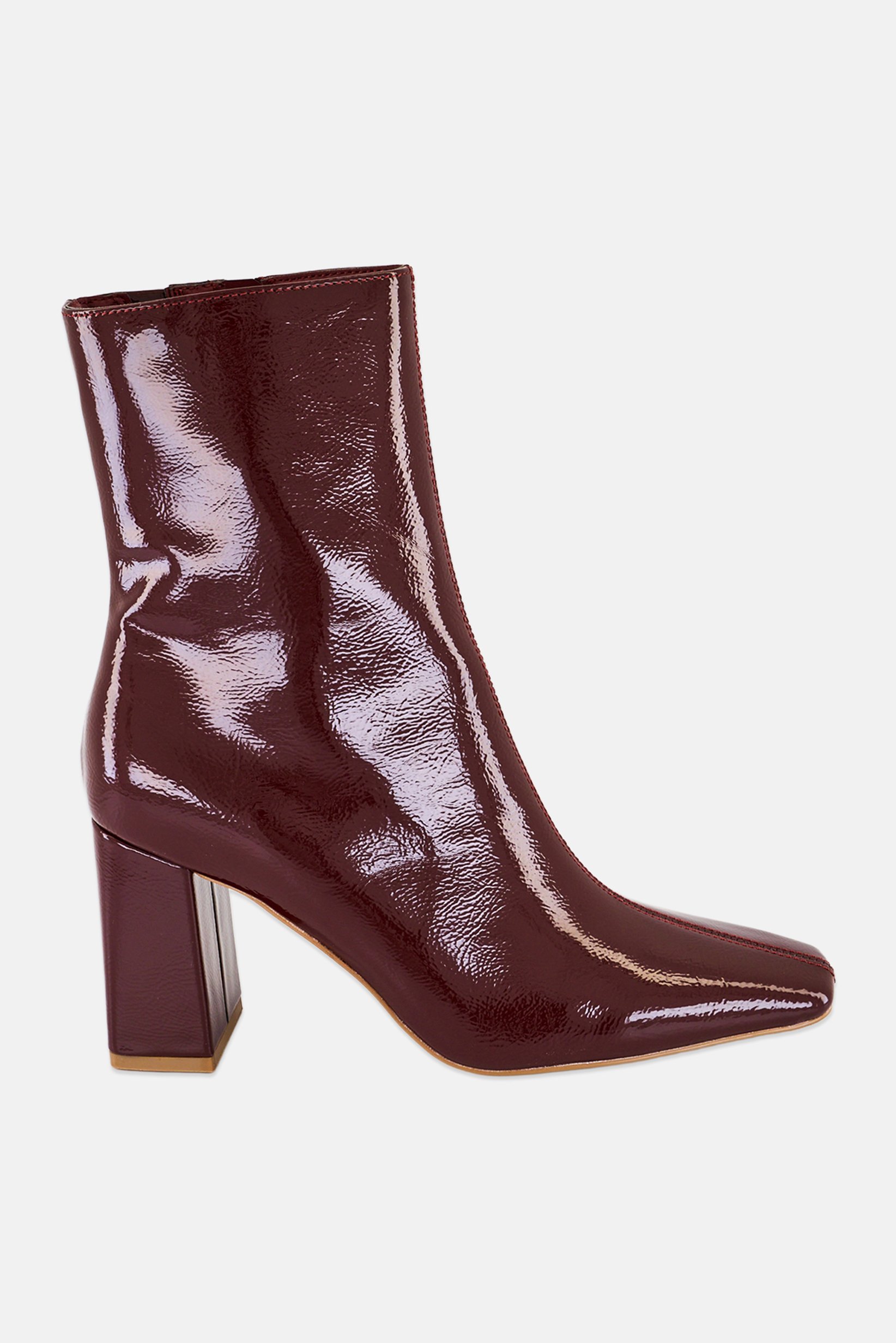 Women Vellamo Zipper Closure Ankle Boots, Maroon