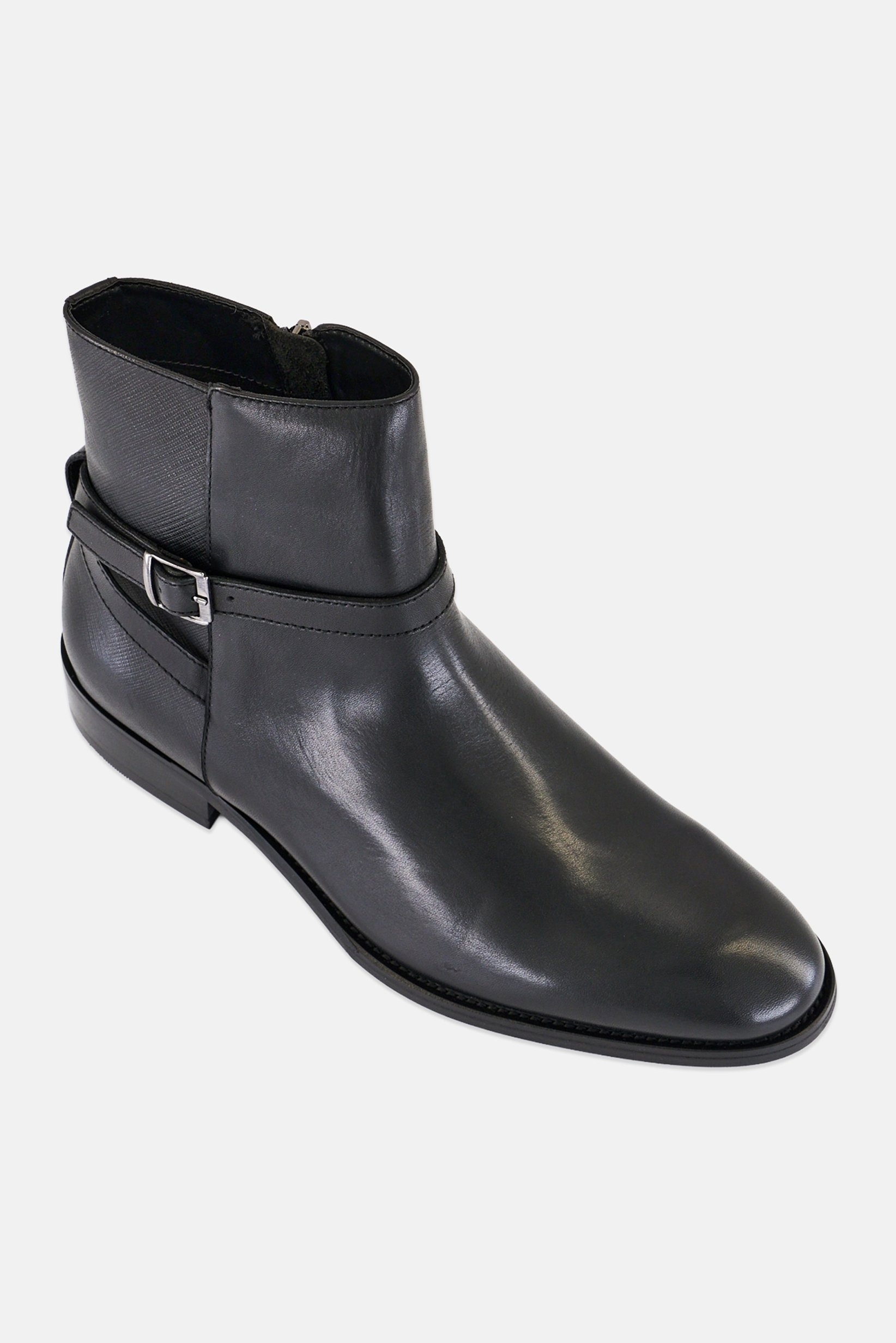 Women Visco Zipper Closure Ankle Boots, Black