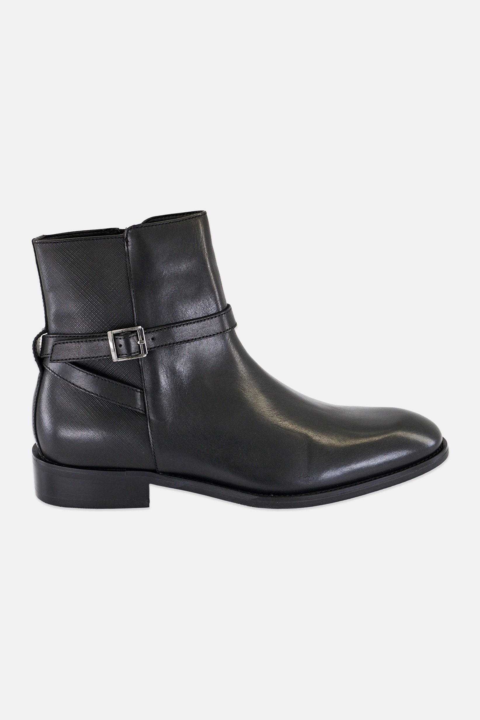 Women Visco Zipper Closure Ankle Boots, Black