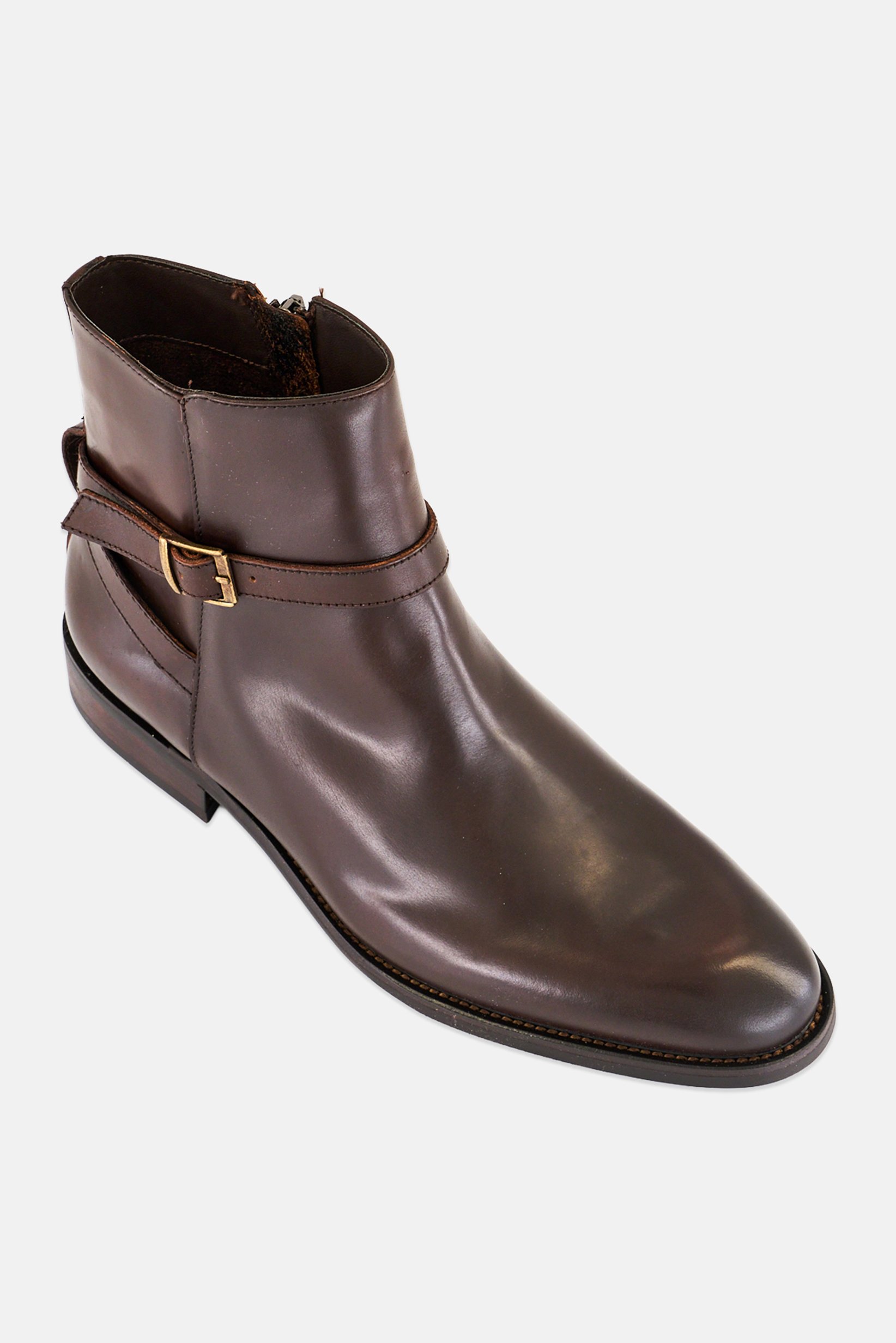 Women Visco Zipper Closure Ankle Boots, Brown