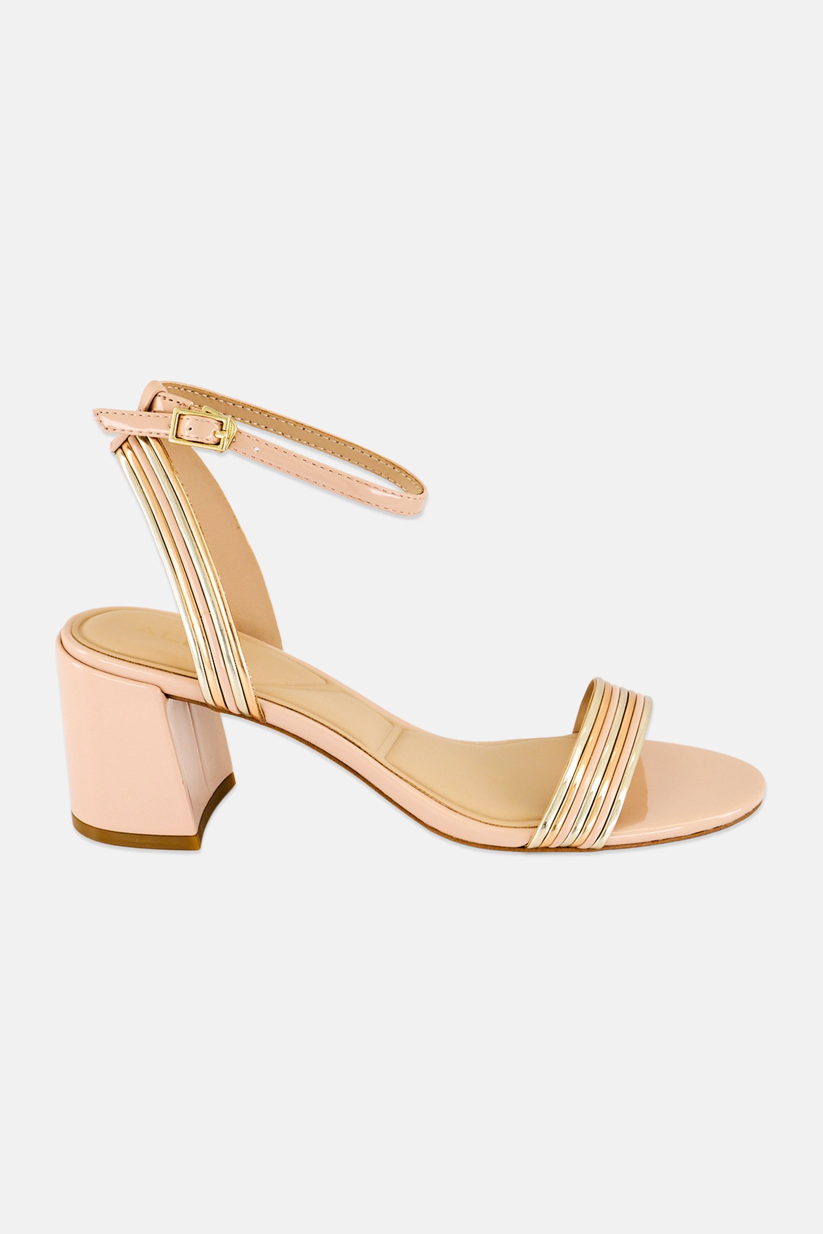 Women Emelda Adjustable Buckle Sandal, Peach