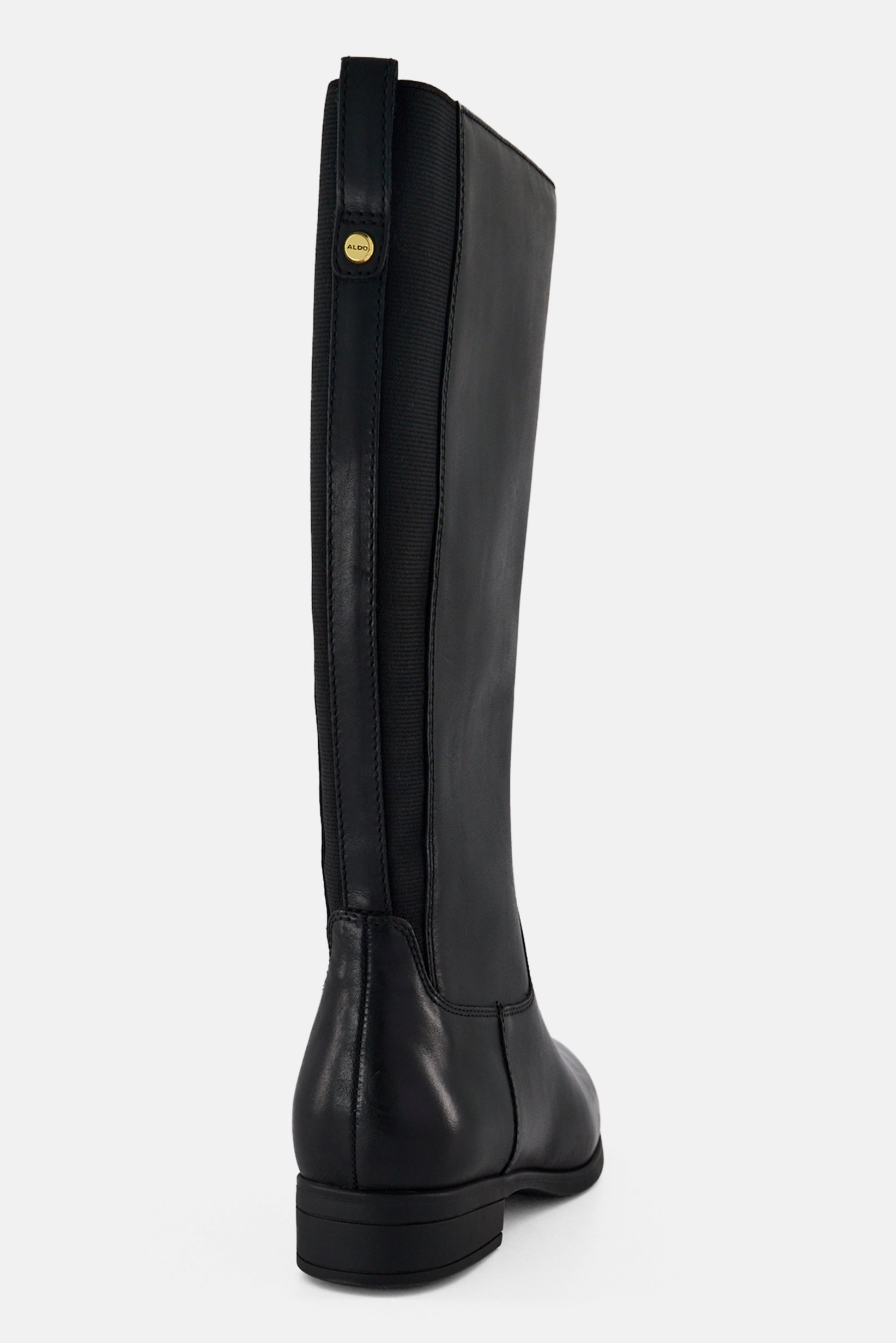 Women Wicoenitall Side Zipper Knee-Length Boots, Black